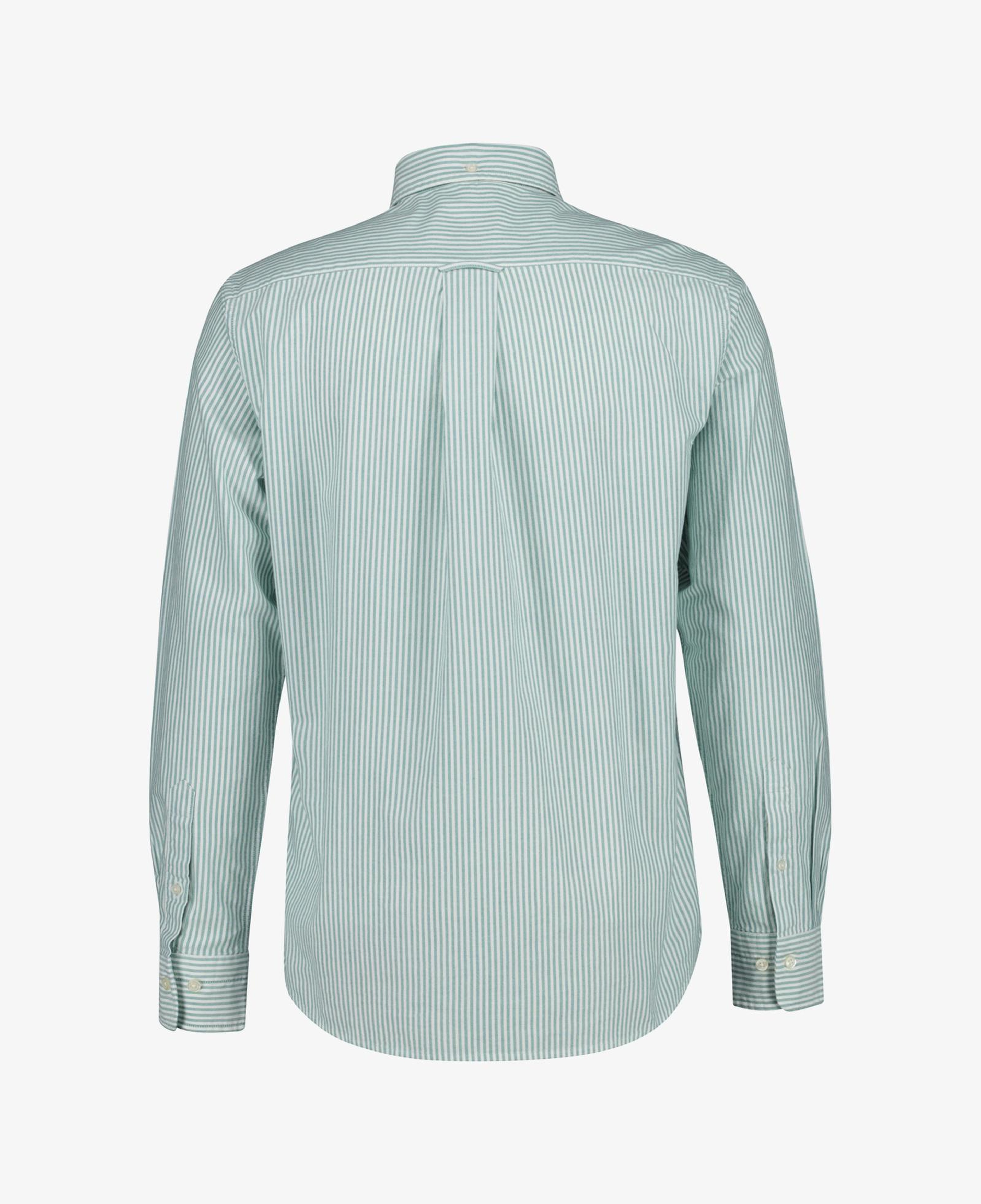 GANT Erkek Yeşil Regular Fit Çizgili Logolu Gömlek