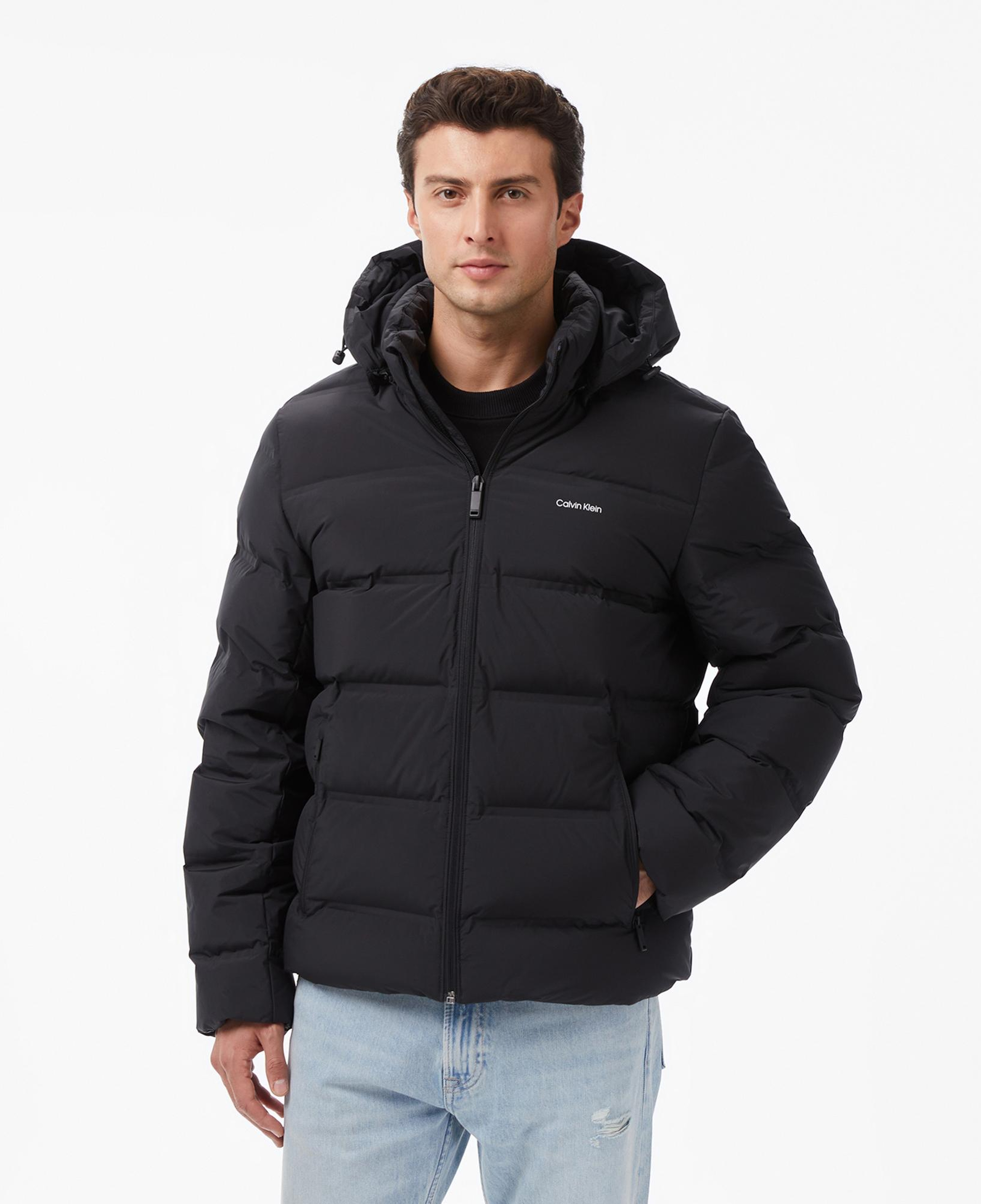Calvin Klein Quilted Bonded Channel Erkek Siyah Mont