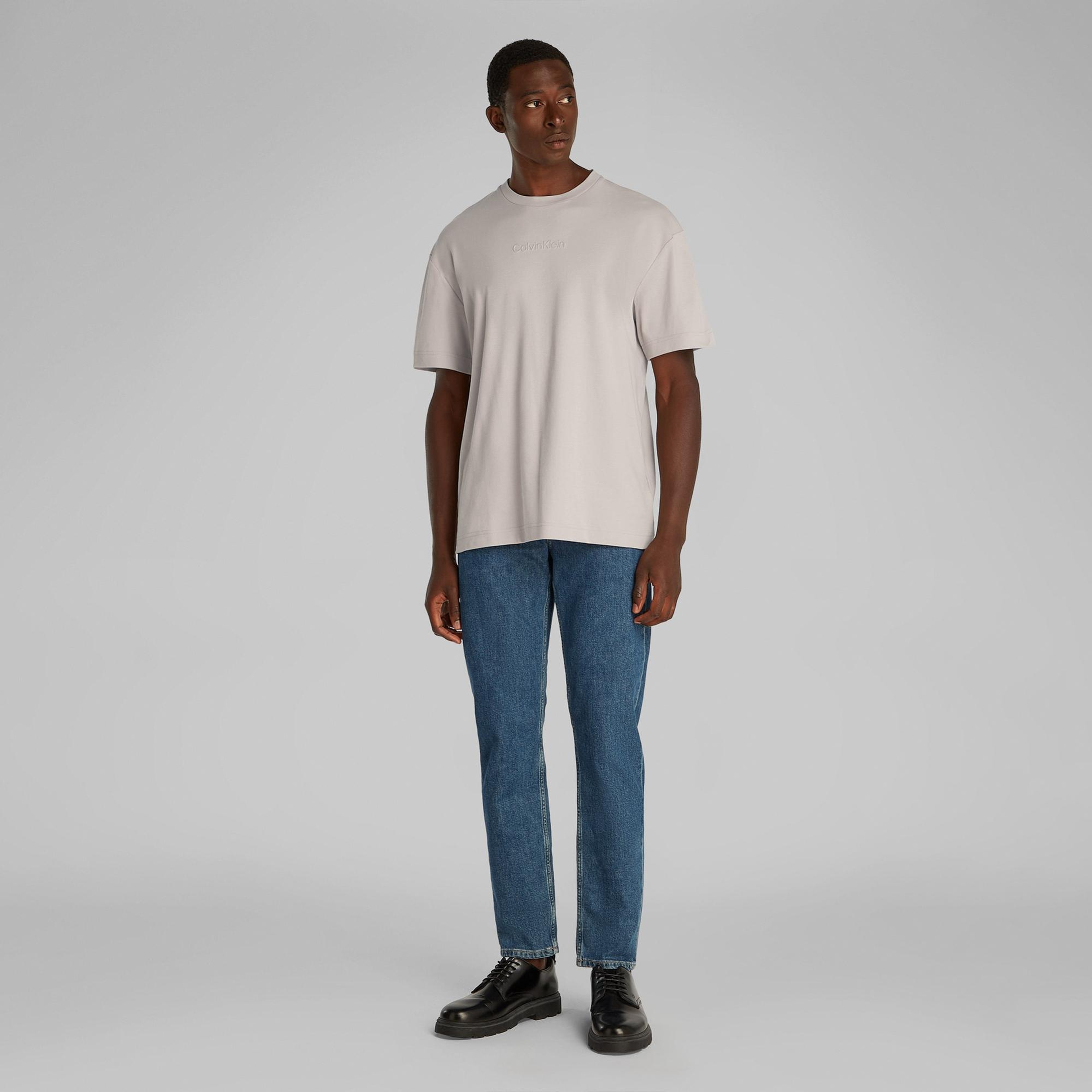 Calvin Klein Erkek Gri T-Shirt