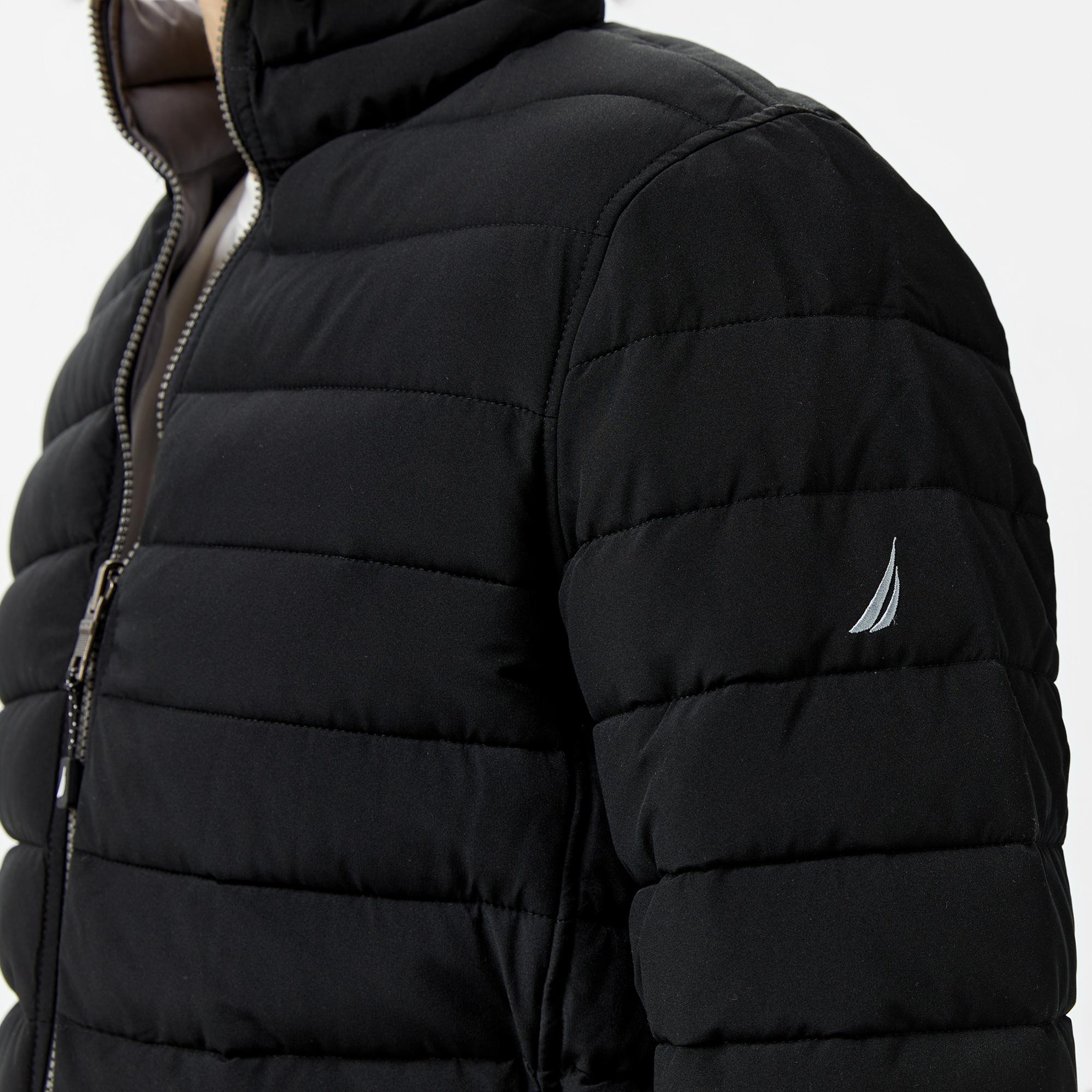 Nautica Erkek Siyah Regular Fit Çift Taraflı Mont