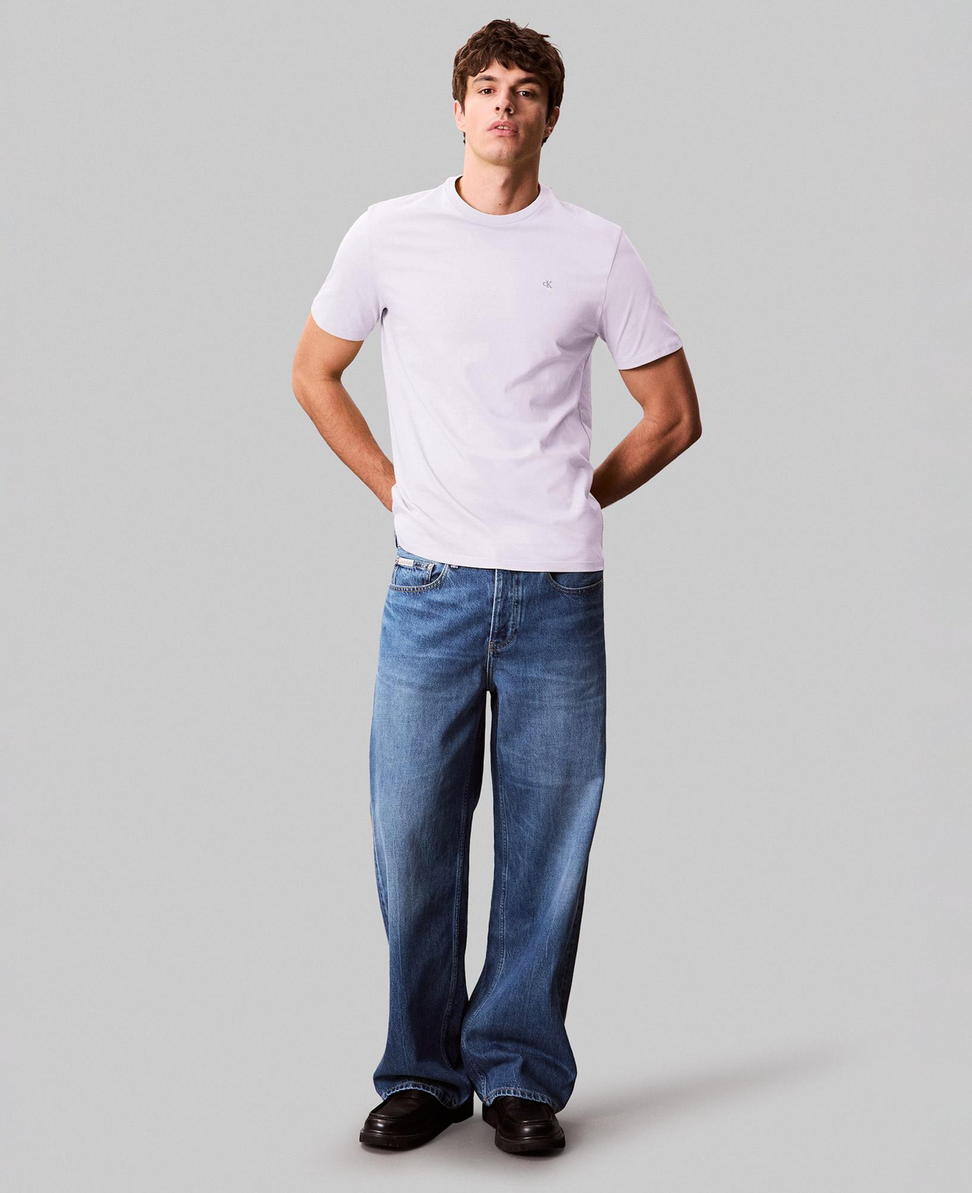 Calvin Klein Smooth Solid Erkek Beyaz T-Shirt