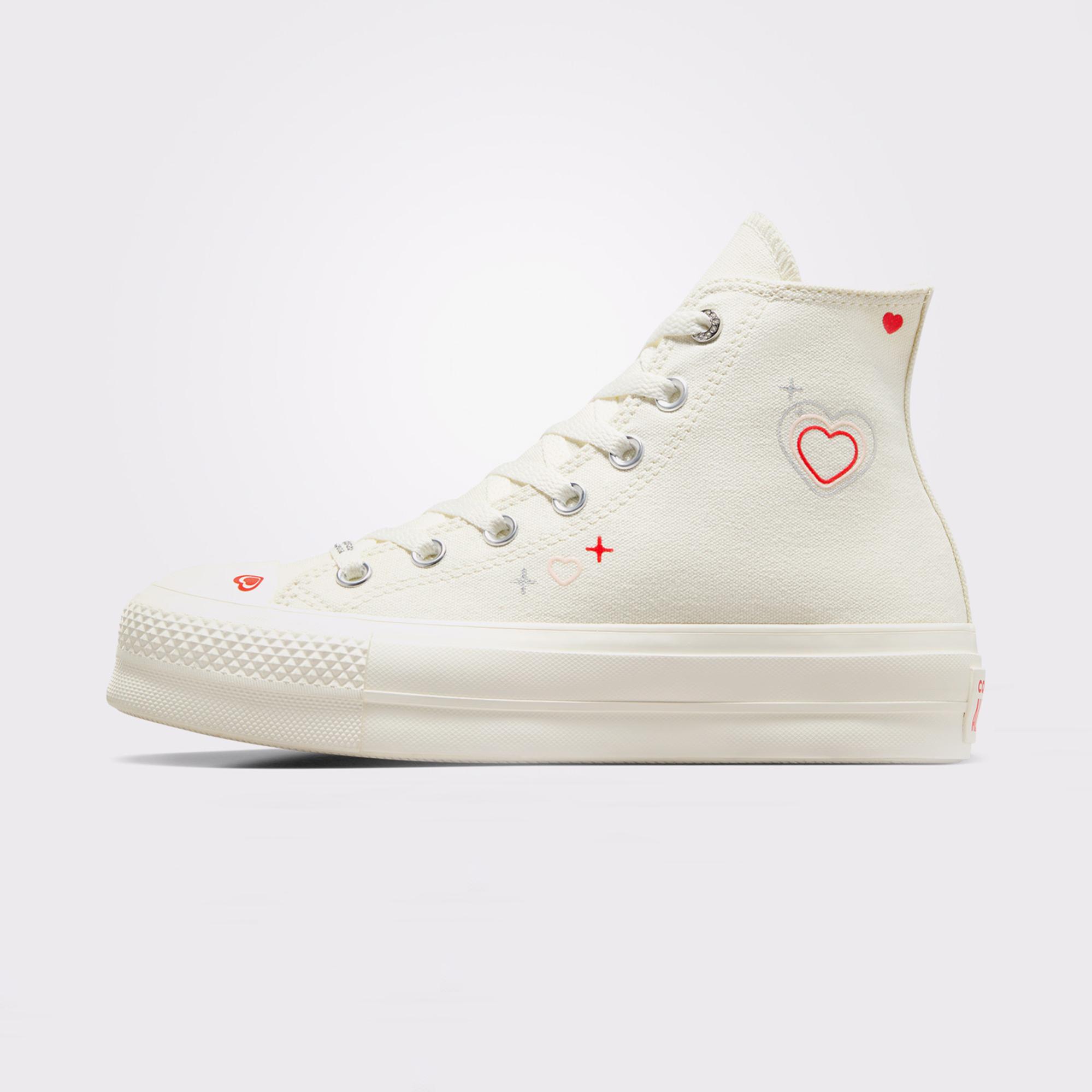 Converse Chuck Taylor All Star Lift Kadın Krem Platform Sneaker