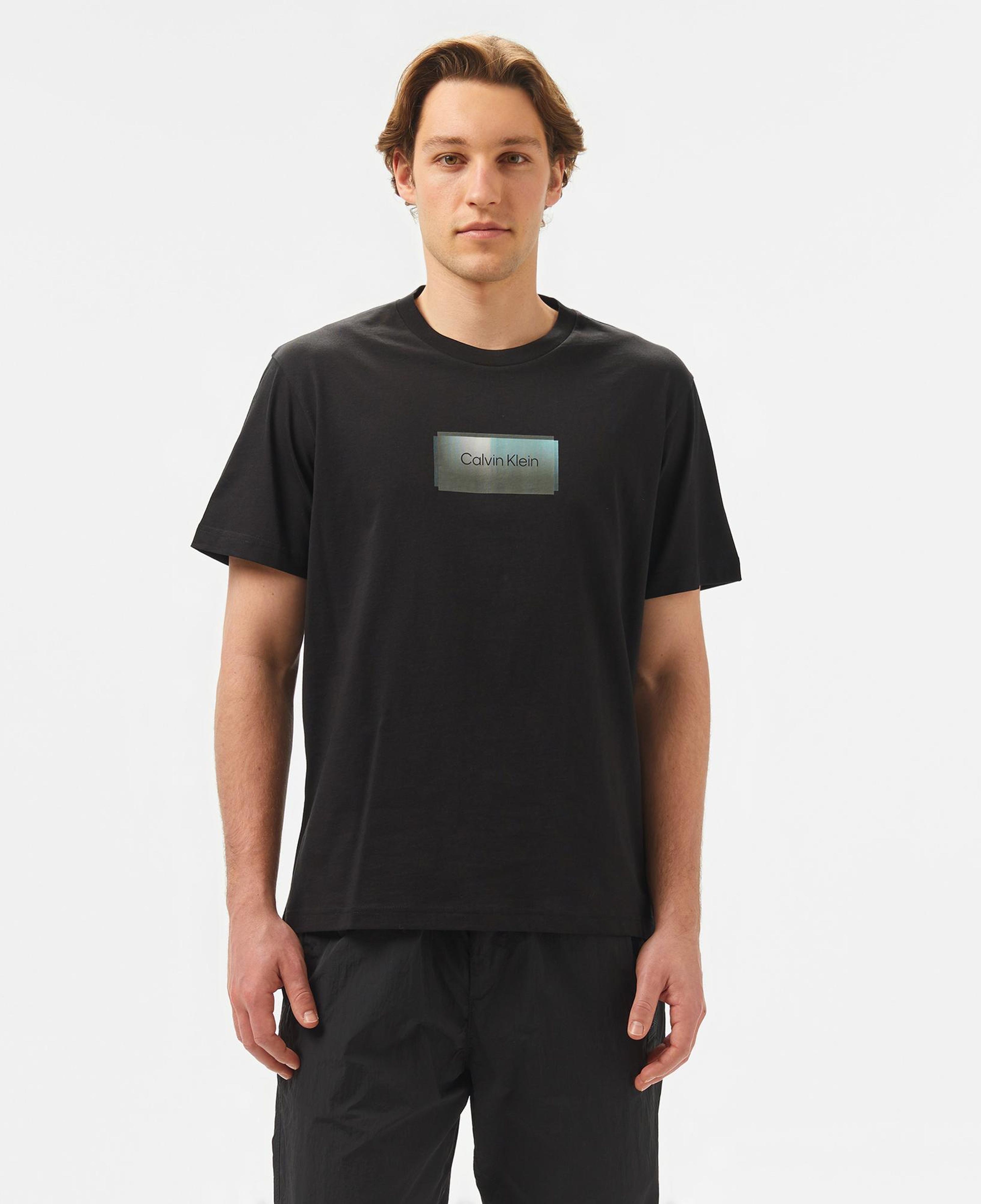 Calvin Klein Logo Erkek Siyah T-Shirt