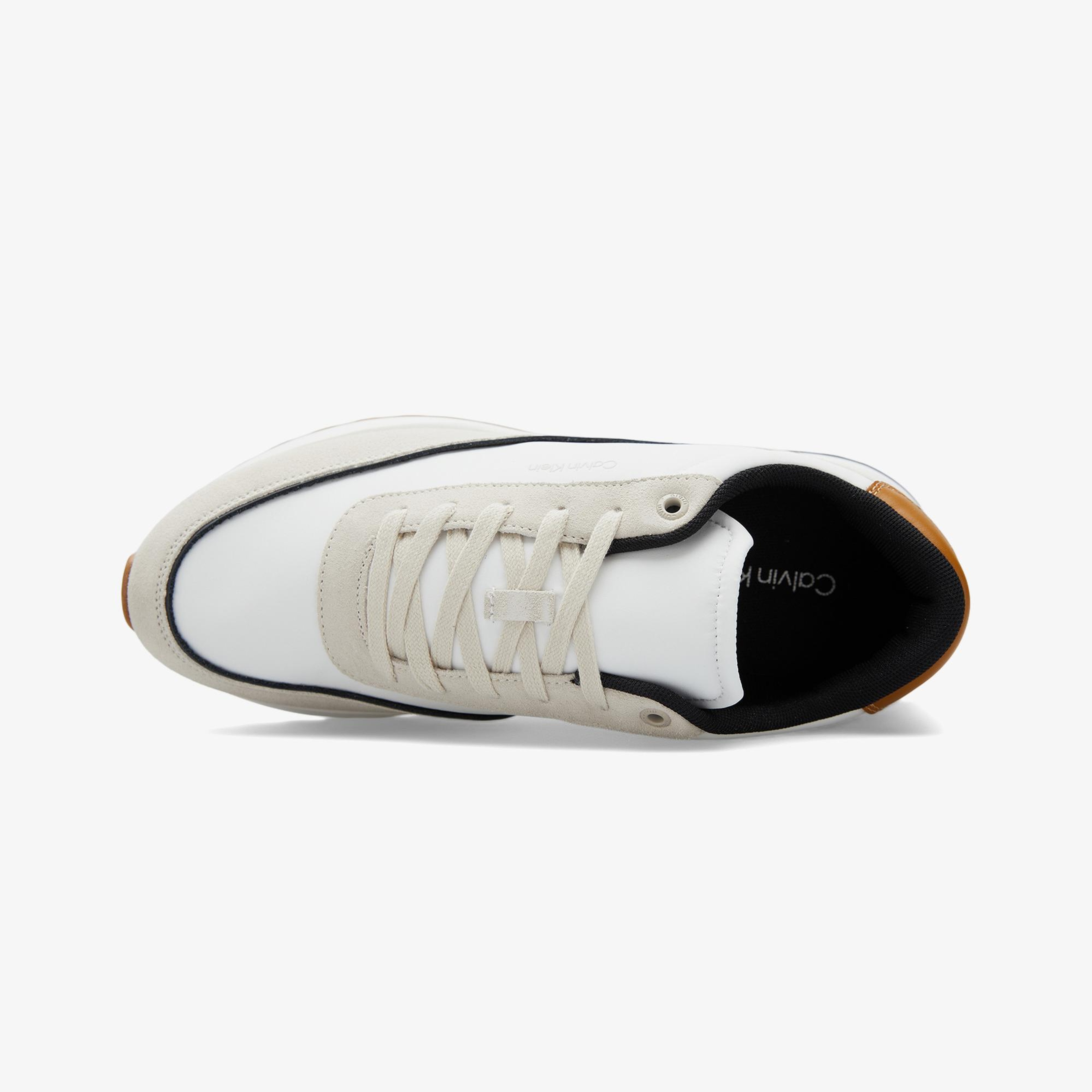 Calvin Klein Low Top Lace Up Repreve Mix Erkek Beyaz Sneaker
