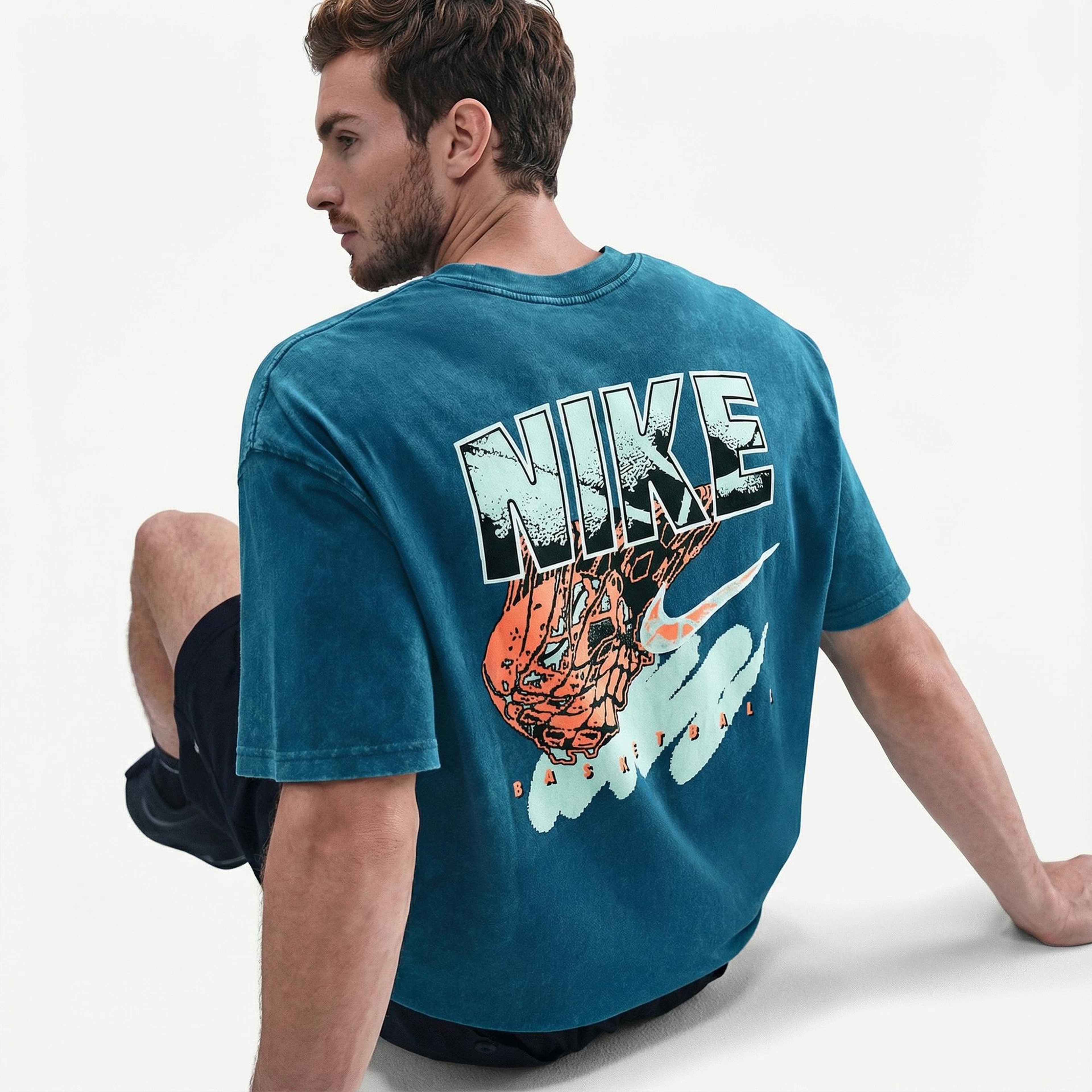 Nike Max90 DNA Erkek Mavi T-Shirt