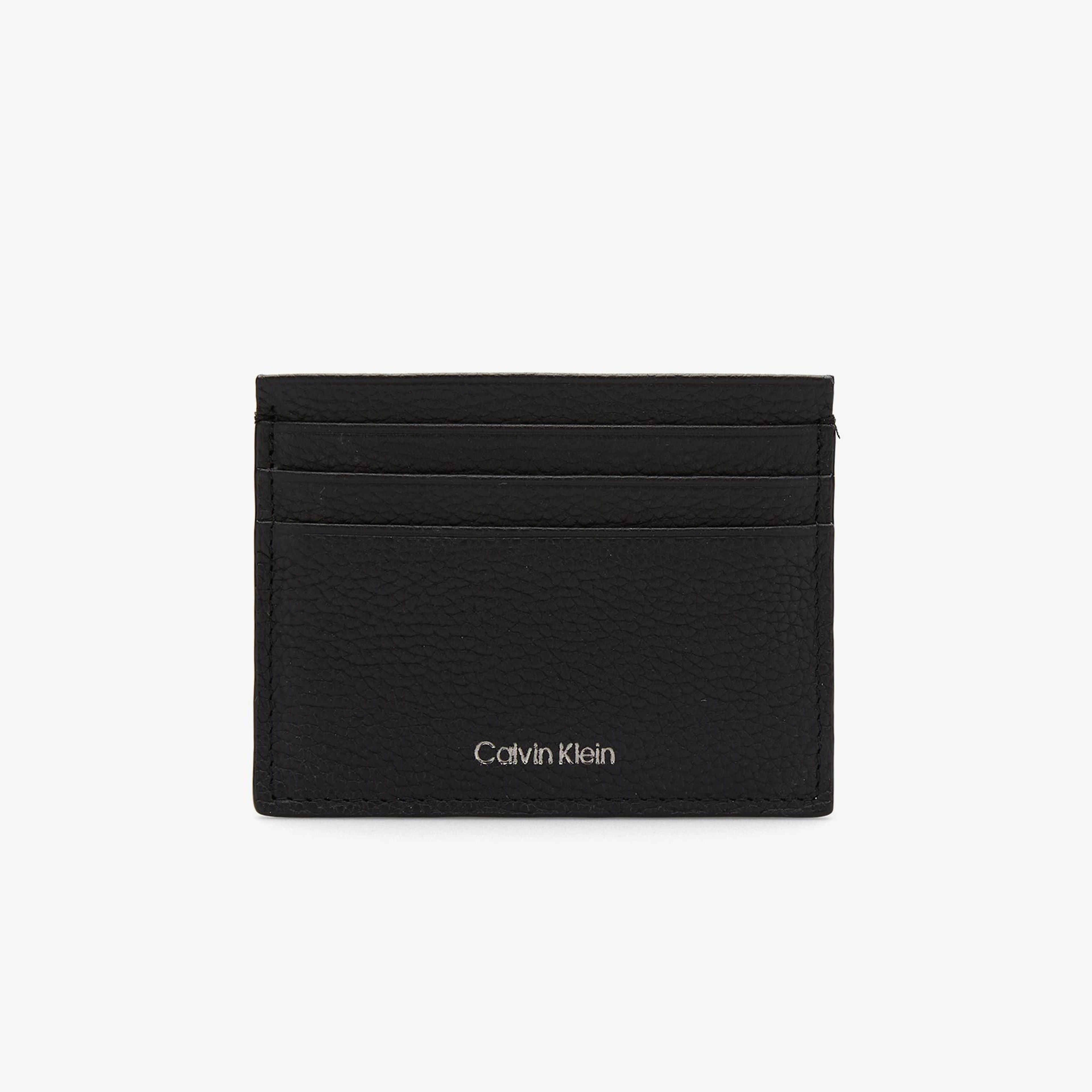 Calvin Klein Foil Emboss Erkek Siyah Kartlık