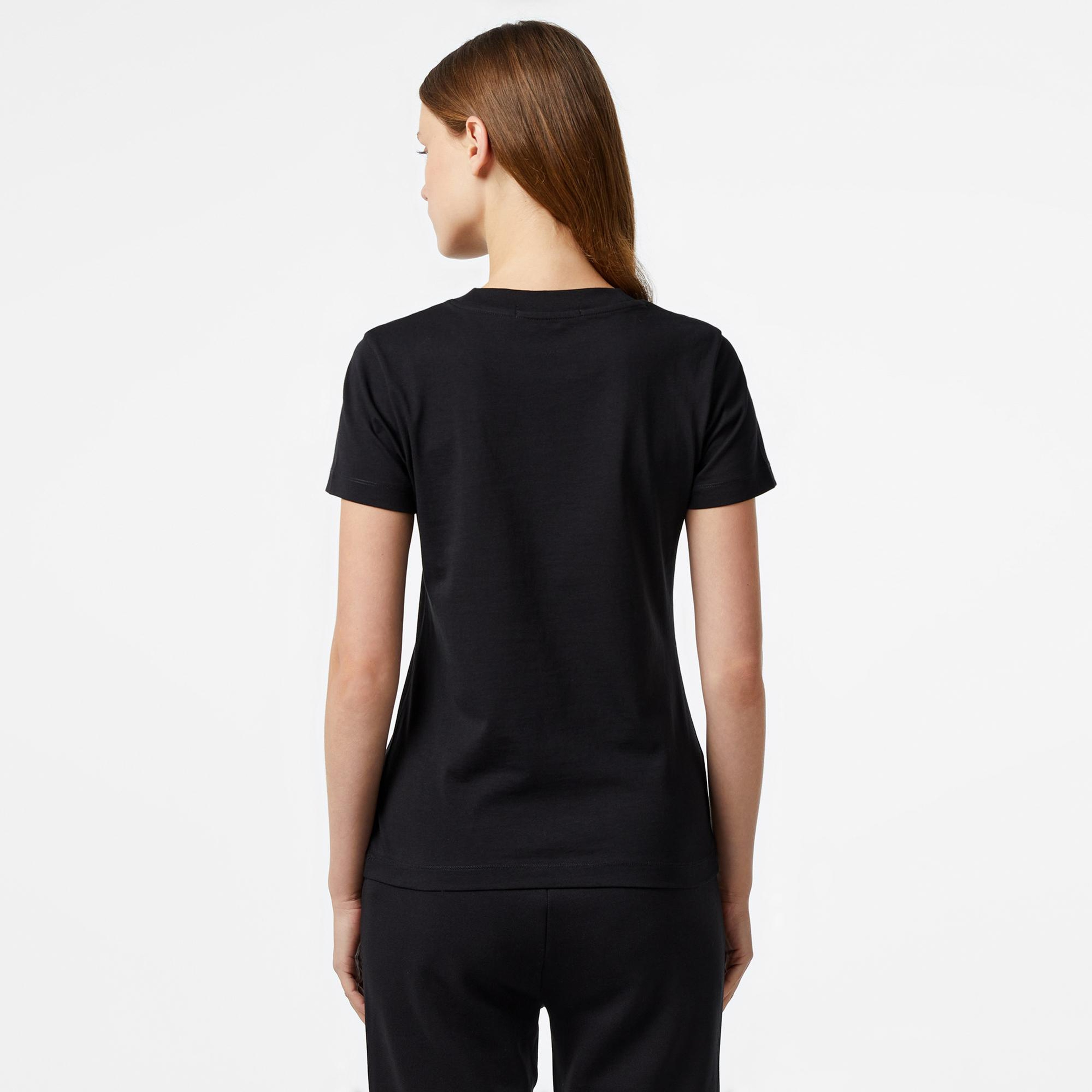 Calvin Klein Jeans Monologo Slim Kadın Siyah T-Shirt