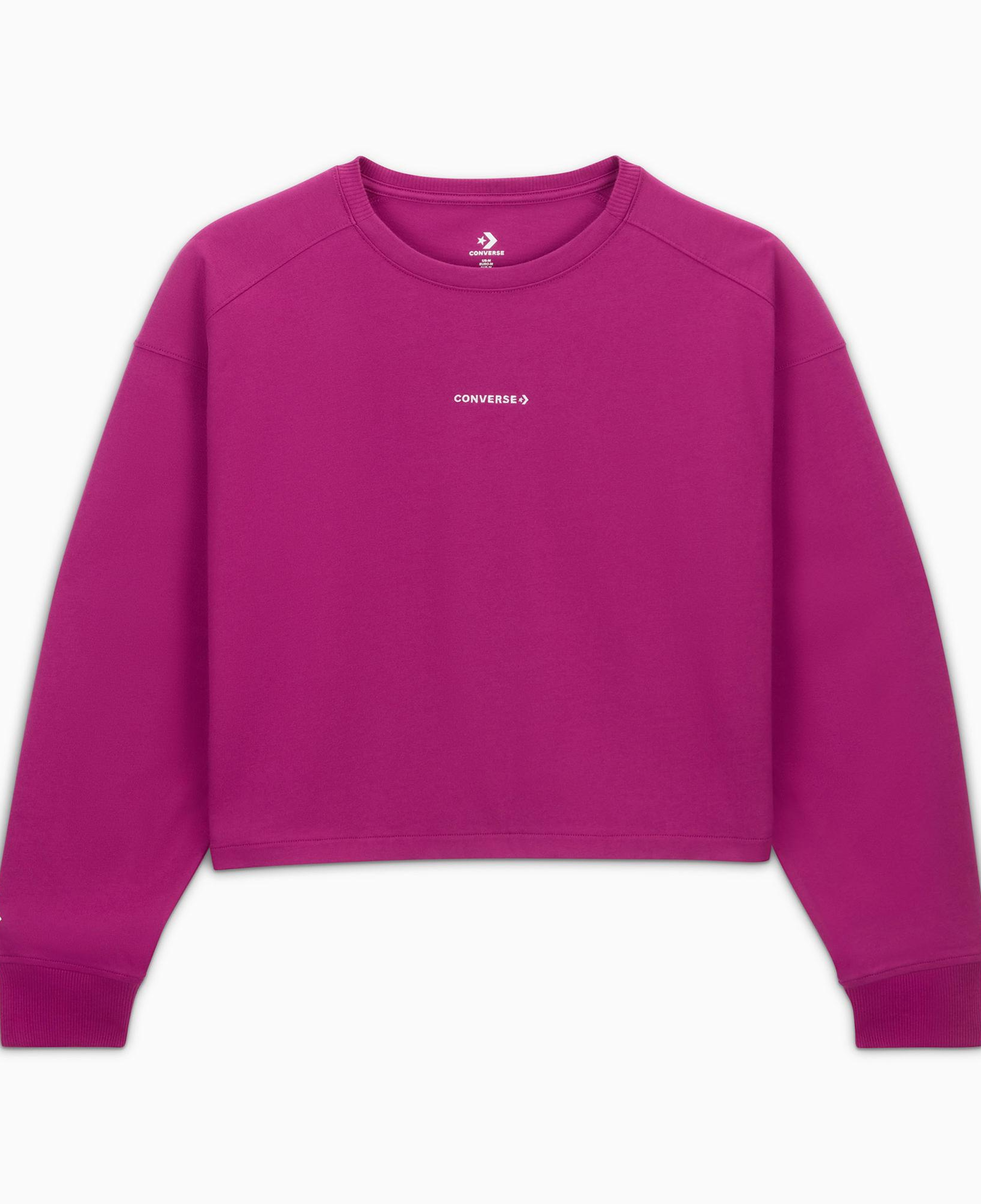 Converse Kadın Baskılı Mor Sweatshirt