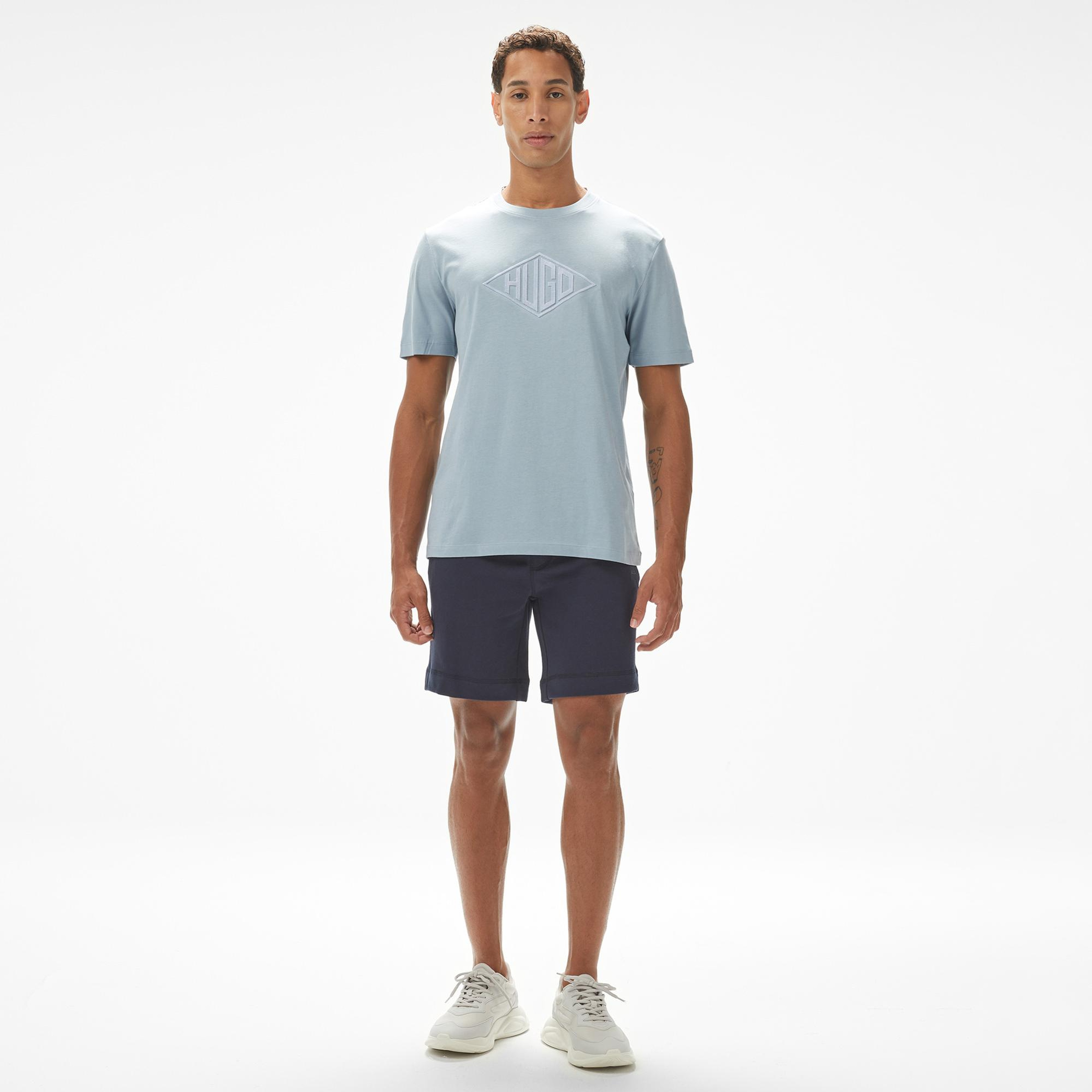 Hugo Dalendi Erkek Mavi T-Shirt