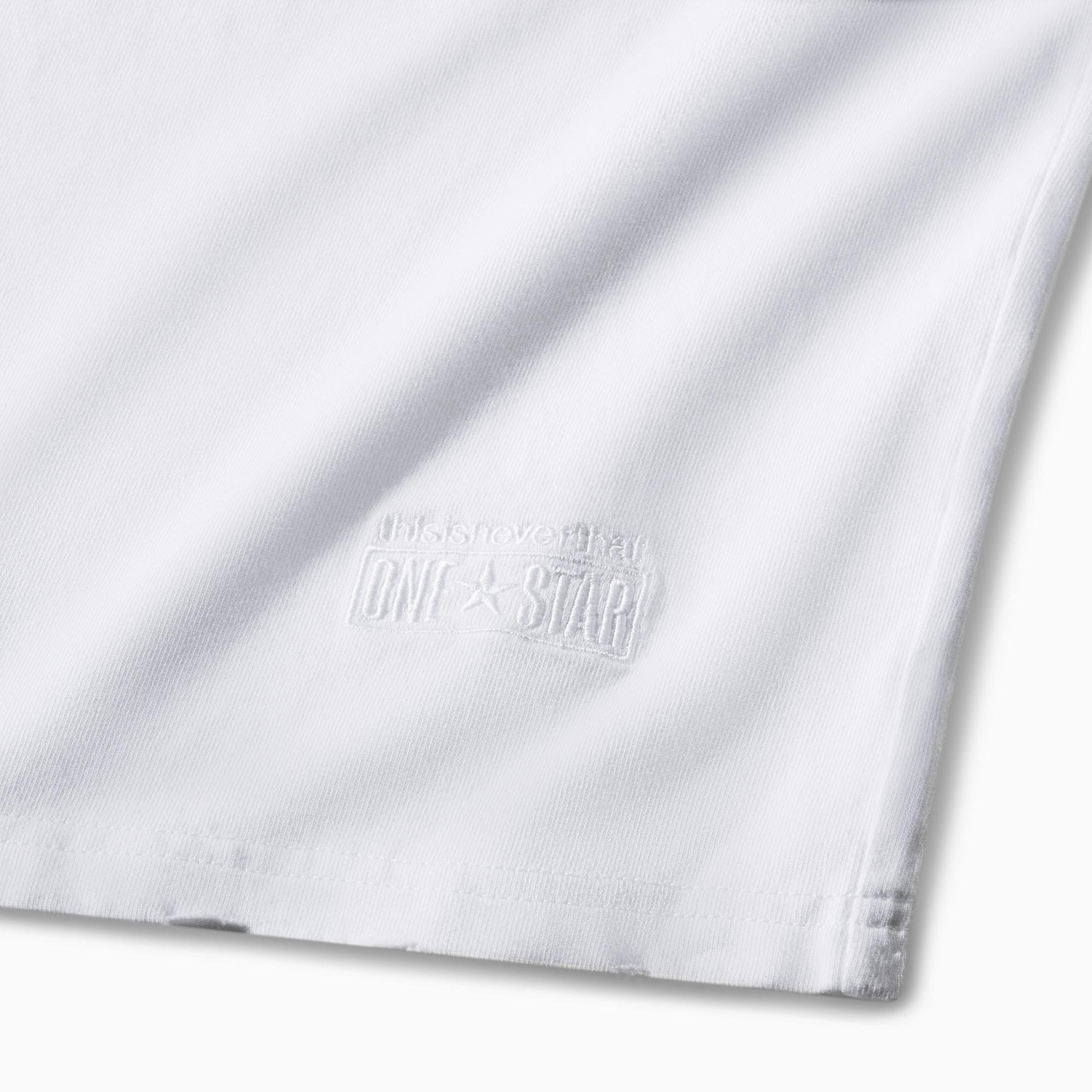Converse x thisisneverthat Unisex Baskılı Beyaz T-Shirt