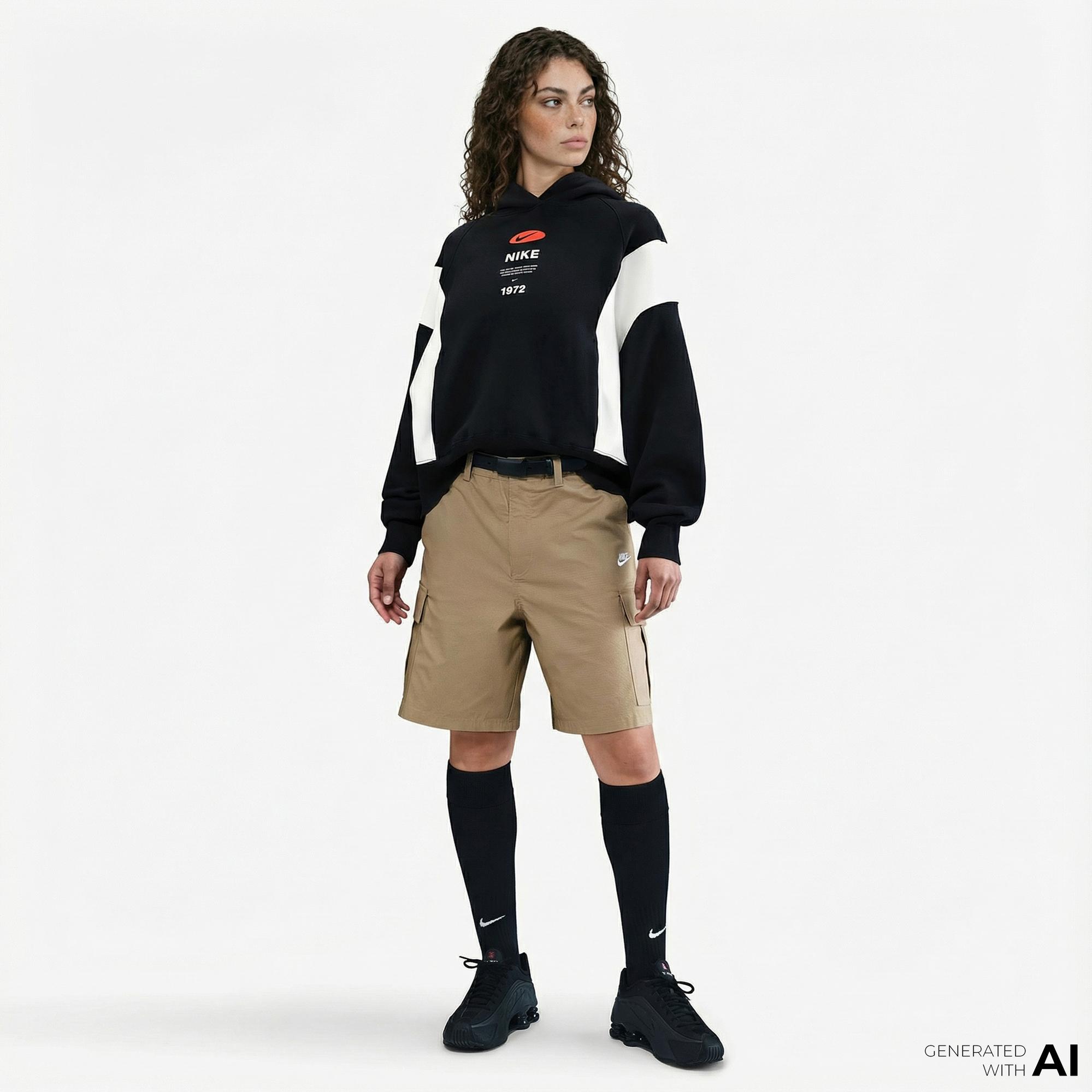 Nike Sportswear Phoenix Fleece Kadın Siyah Hoodie