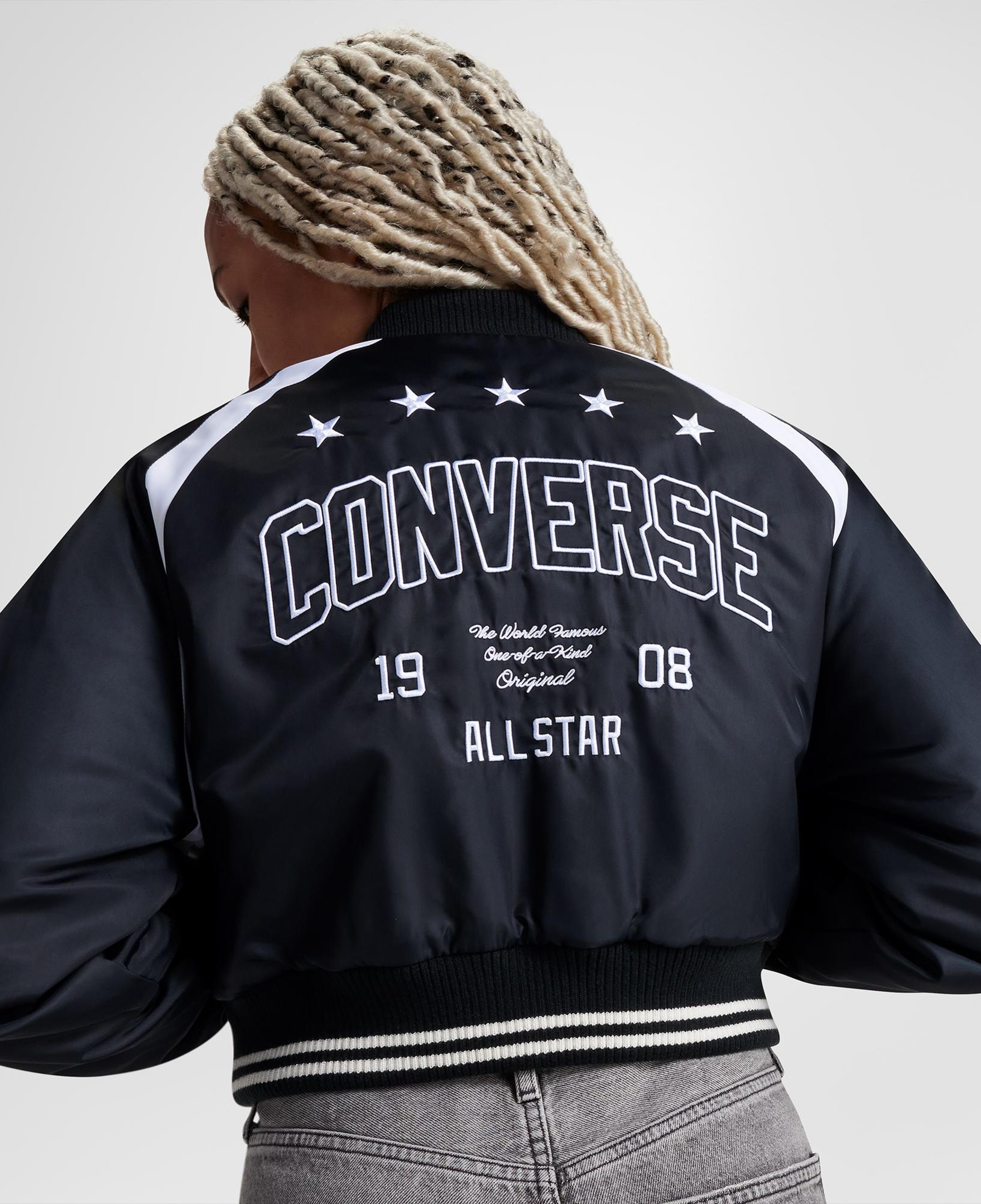Converse Retro All Star Varsity Kadın Kolej Siyah Ceket