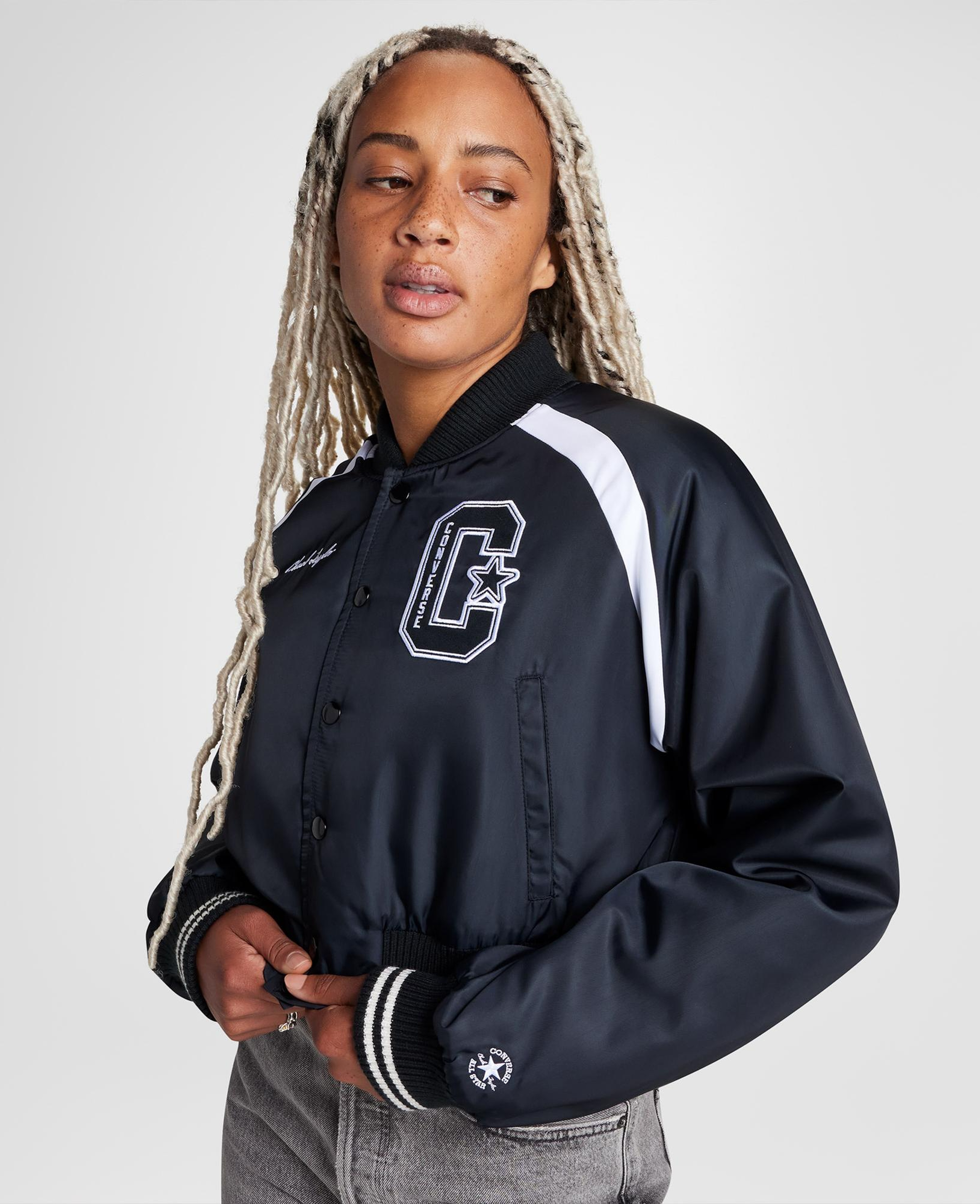 Converse Retro All Star Varsity Kadın Kolej Siyah Ceket