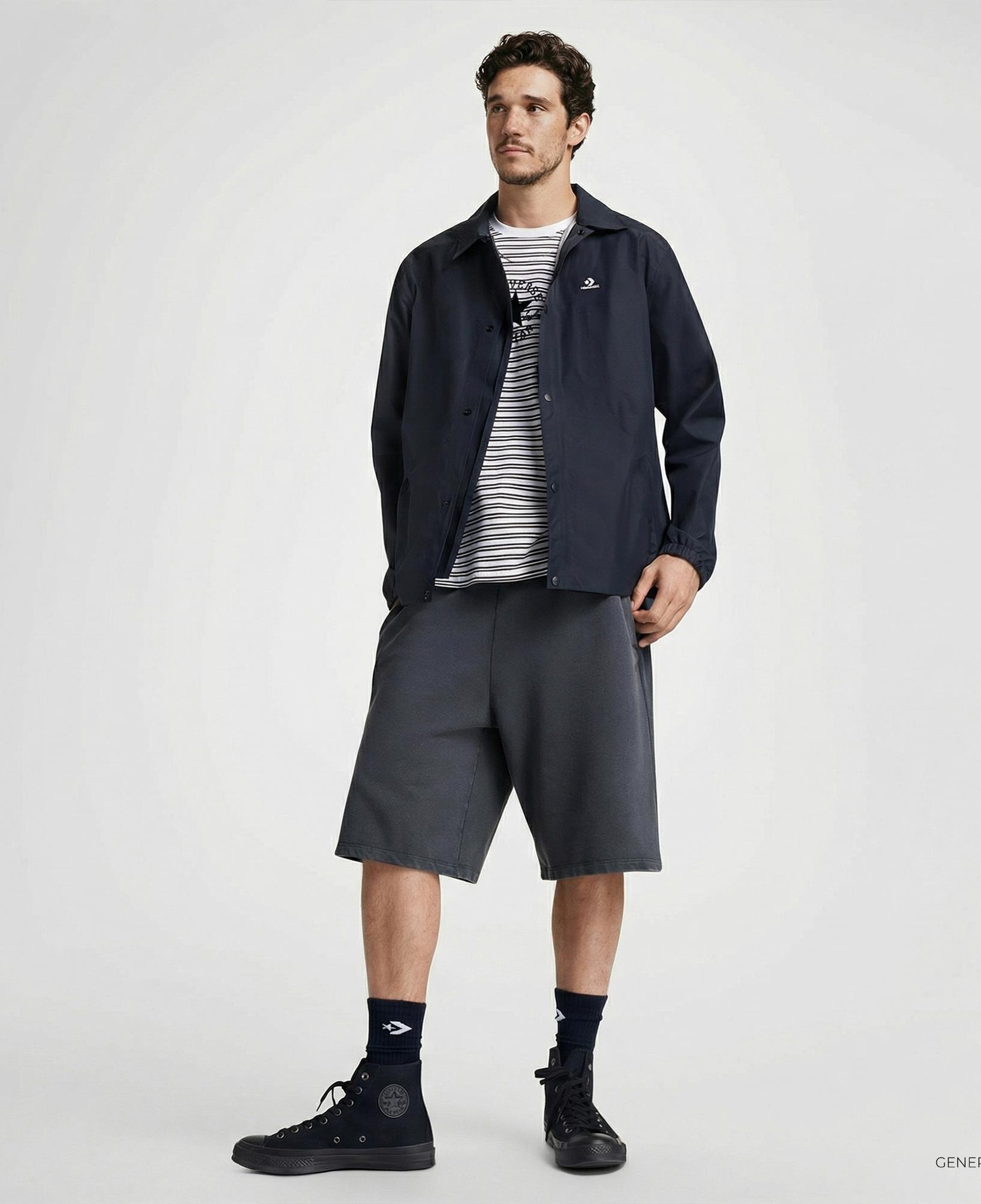 Converse Erkek Siyah Yağmurluk