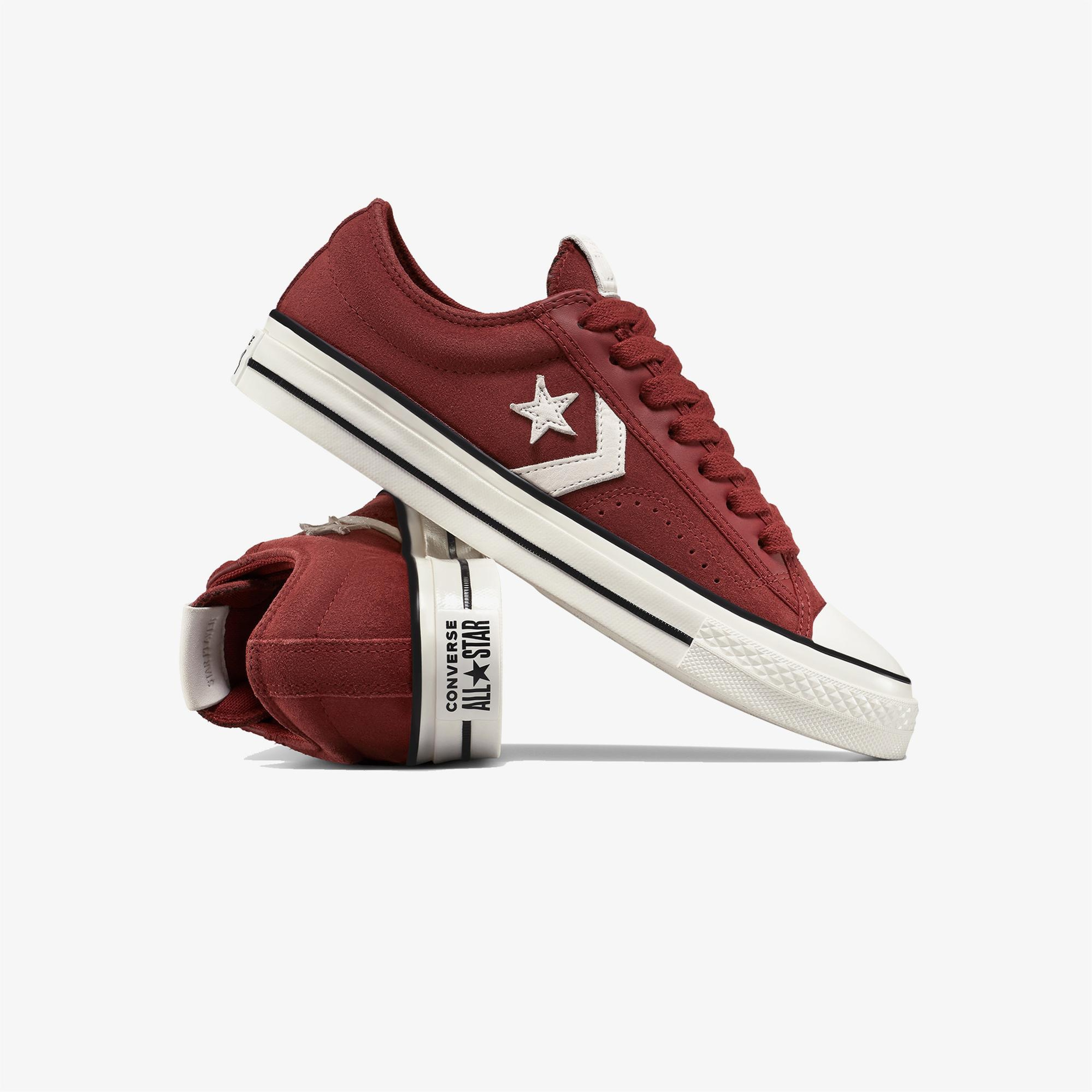 Converse Star Player 76 Suede Unisex Bordo Sneaker
