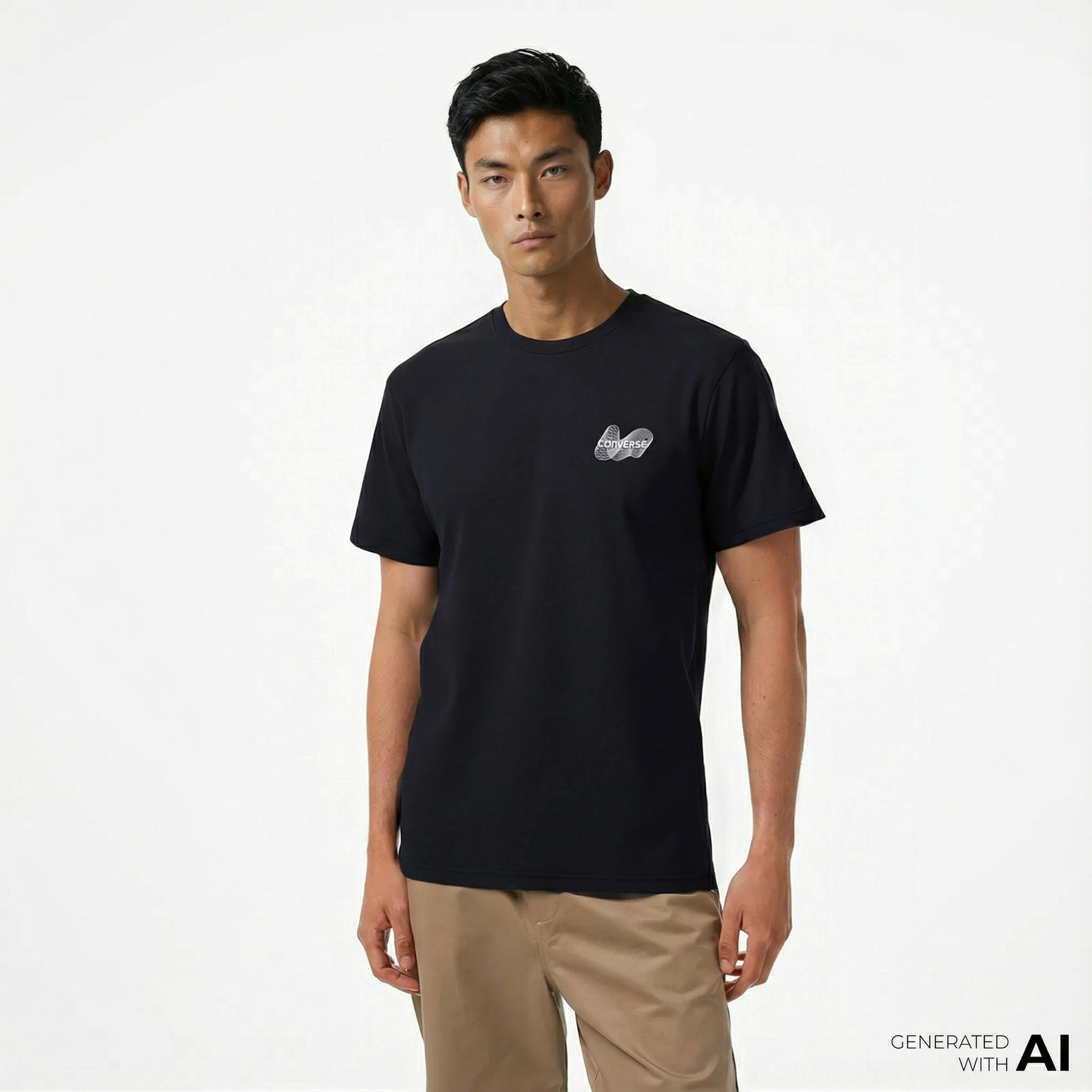 Converse Erkek Siyah T-Shirt