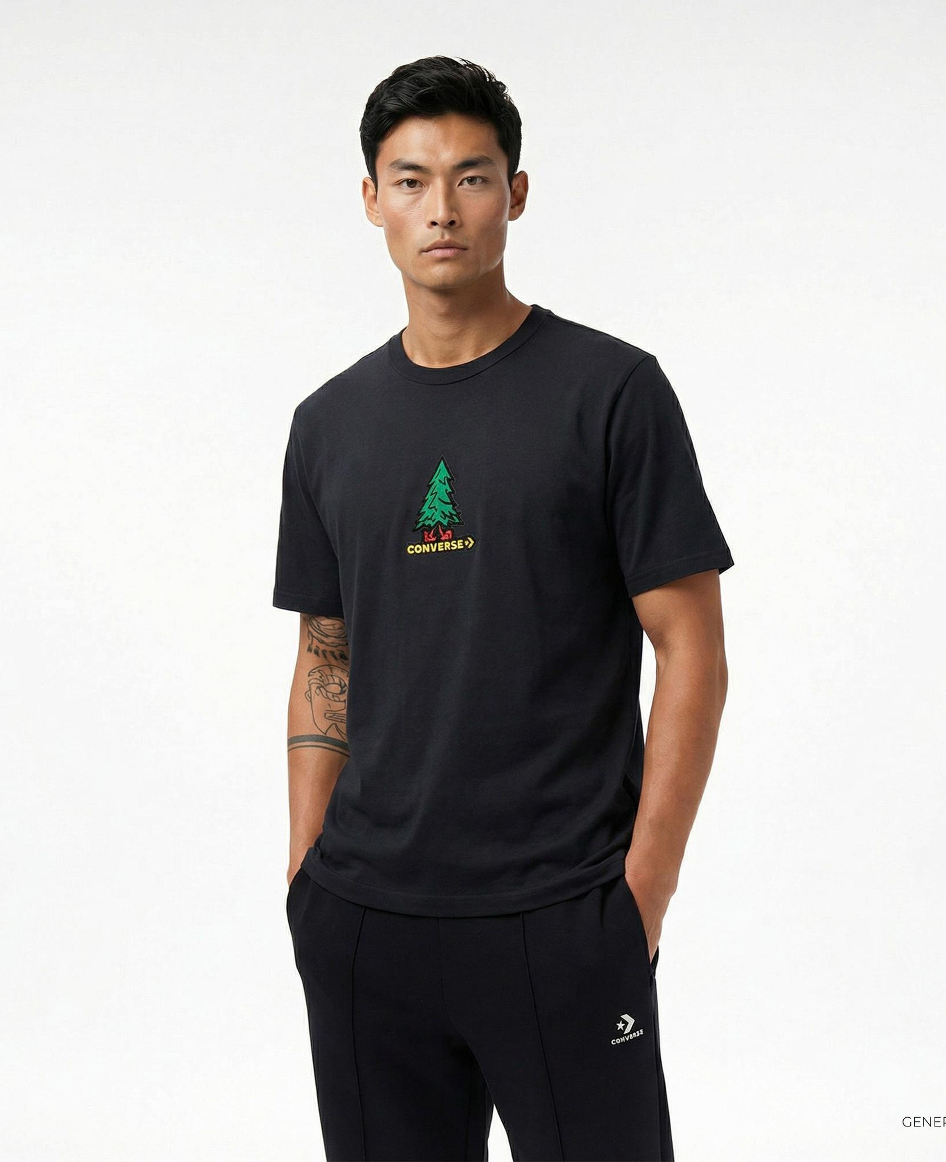 Converse Erkek Siyah T-Shirt