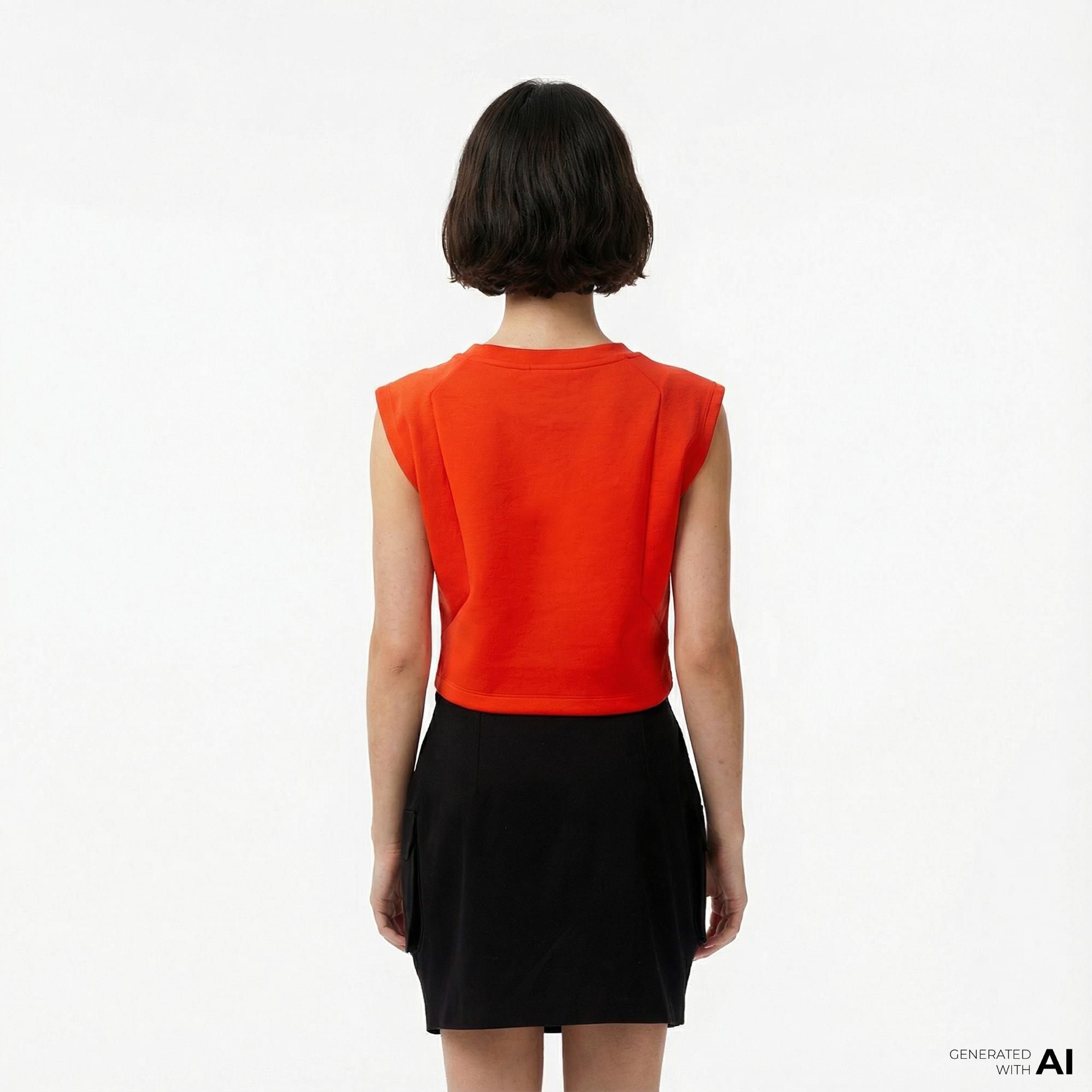 Converse Star Chevron Baskılı Kadın Kırmızı T-Shirt