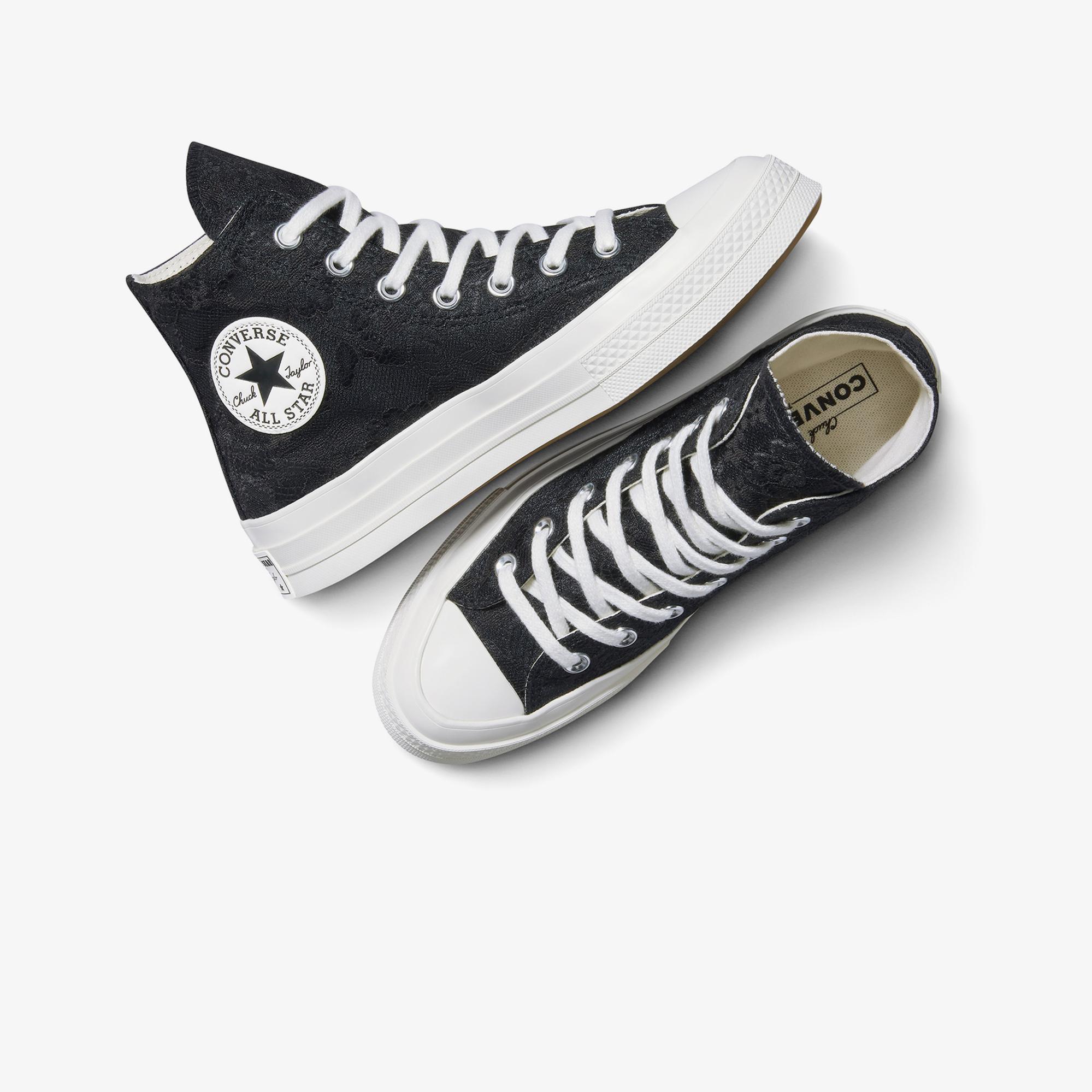 Converse Chuck 70 Kadın Dantelli Siyah Sneaker