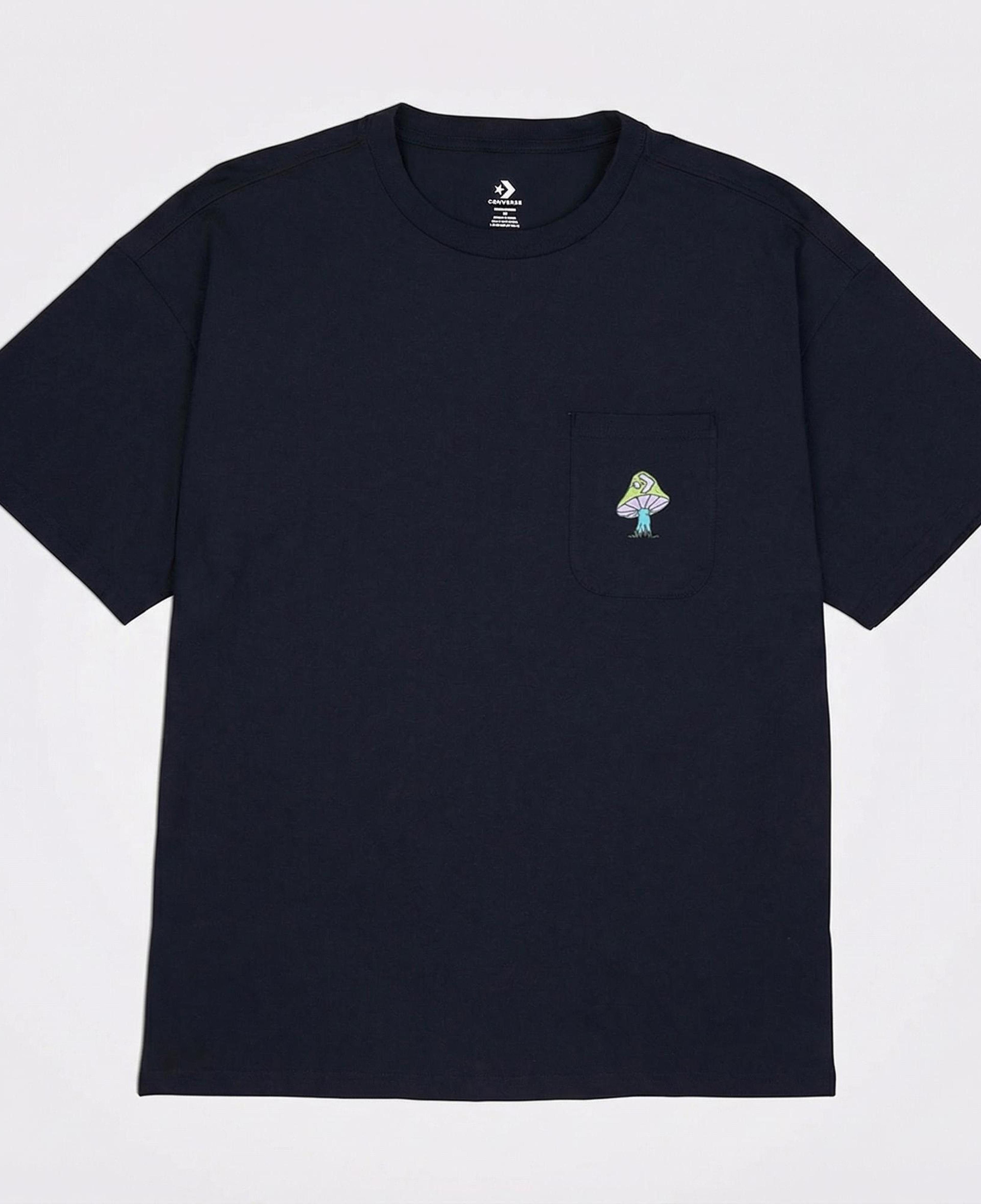 Converse Mushroom Oversized Fit Erkek Lacivert T-Shirt