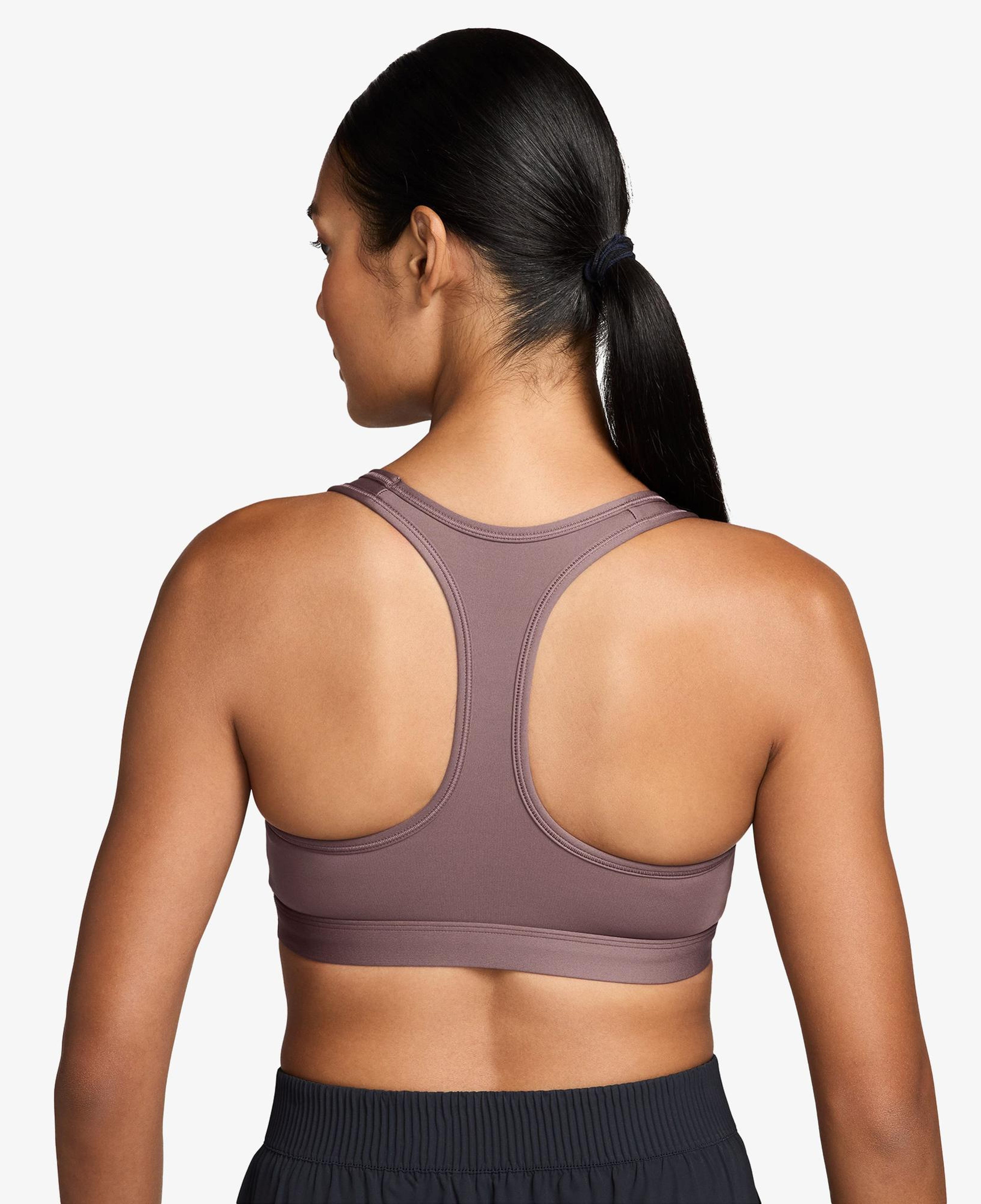 Nike Swoosh Medium Support Kadın Bordo Bra