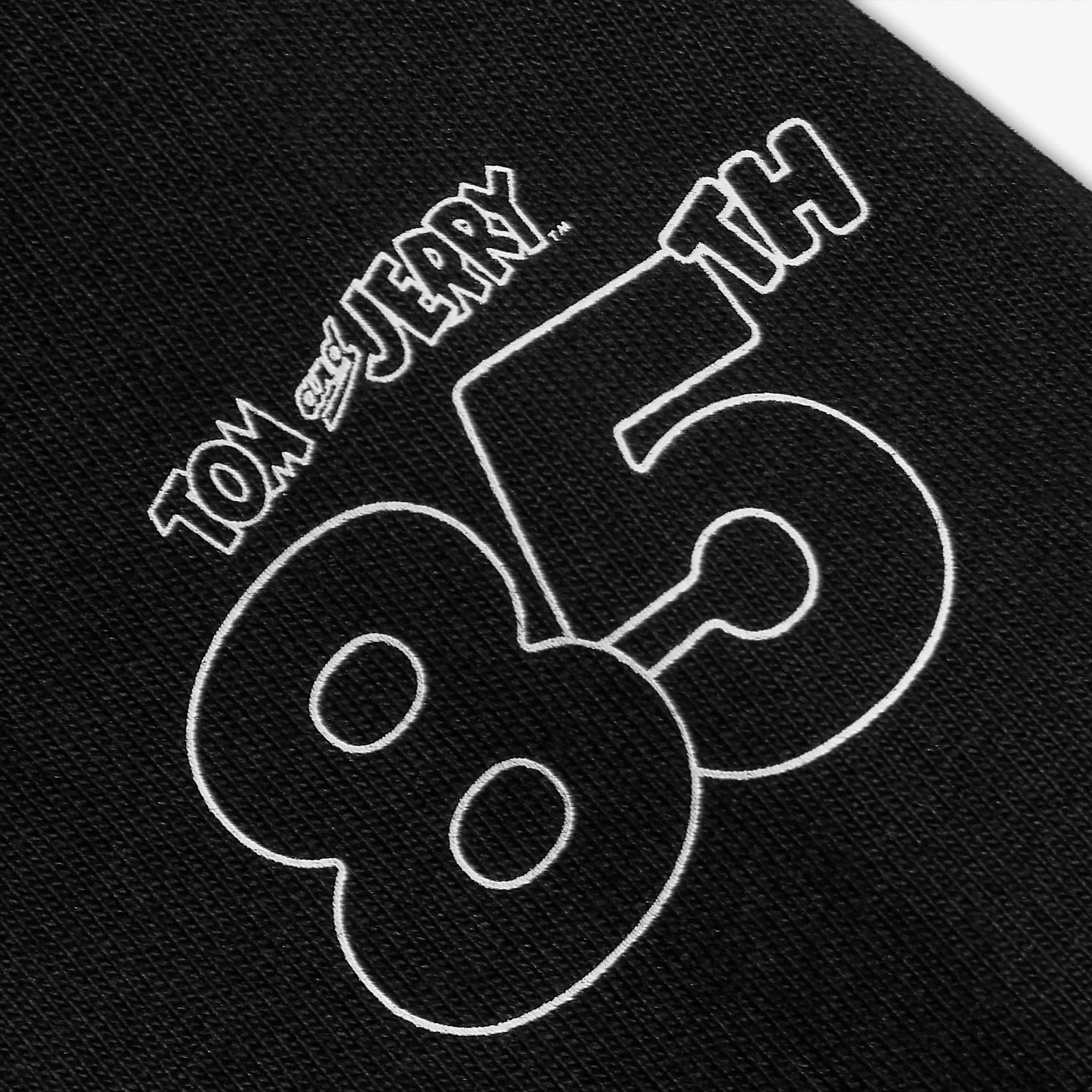 Converse X Tom & Jerry Unisex Siyah T-Shirt