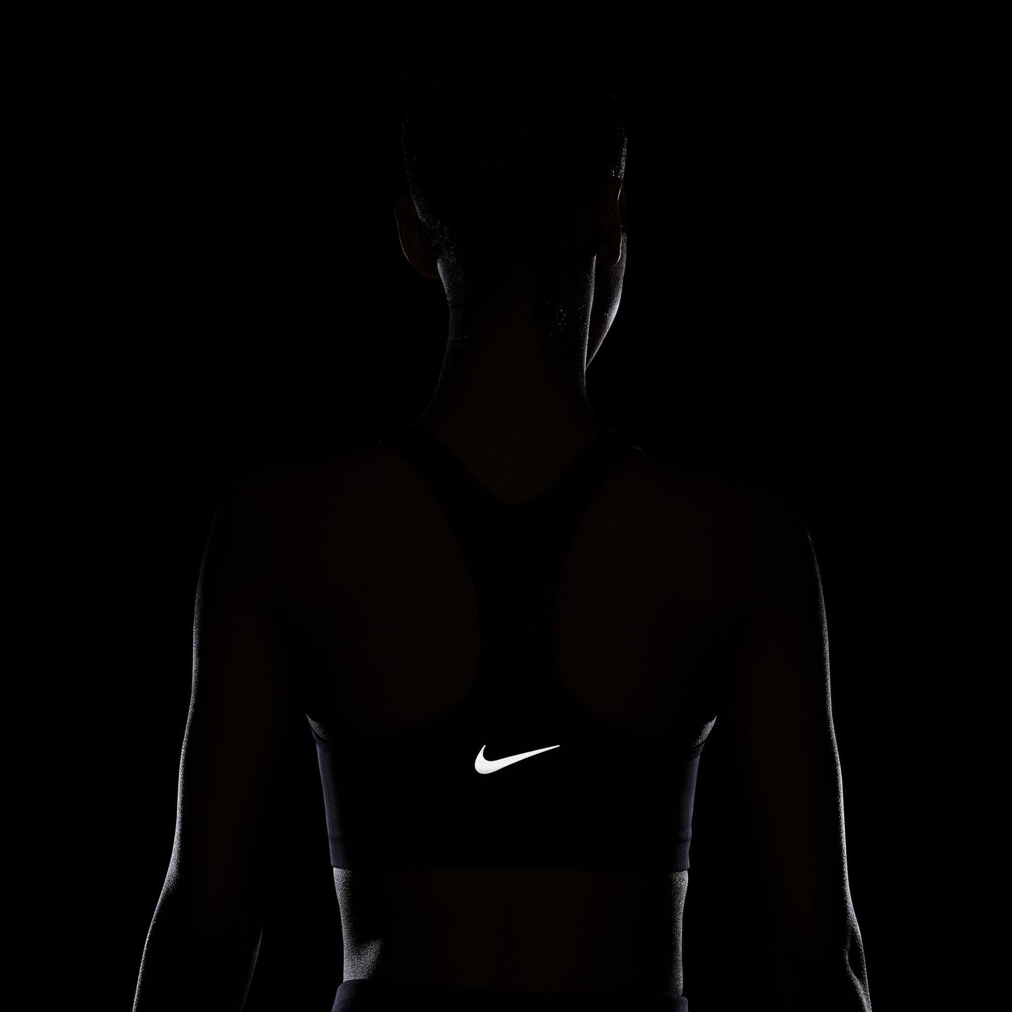 Nike Dri-Fit Swoosh Hn Kadın Gri Bra