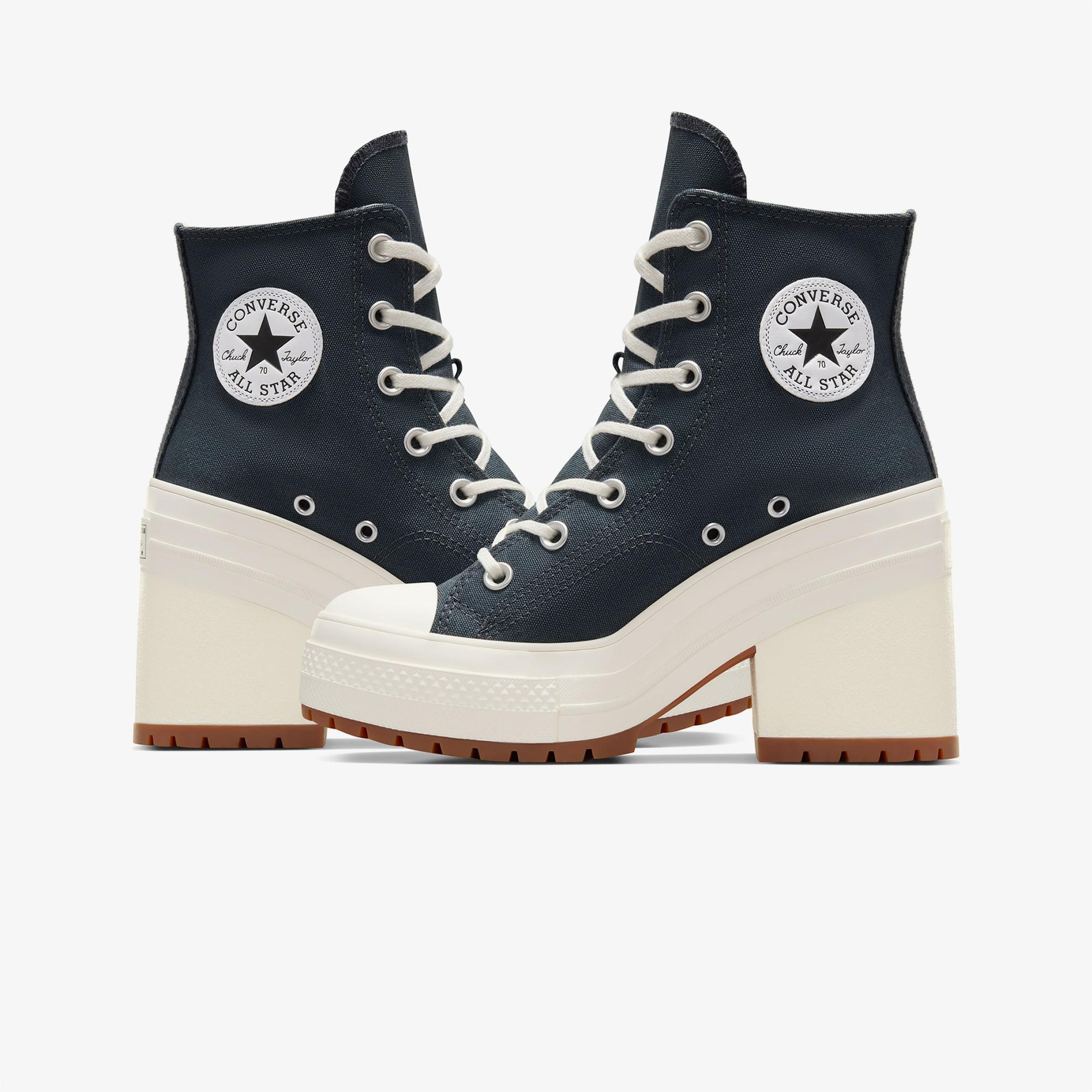 Converse Chuck 70 De Luxe Heel Unisex Lacivert Platform Bot