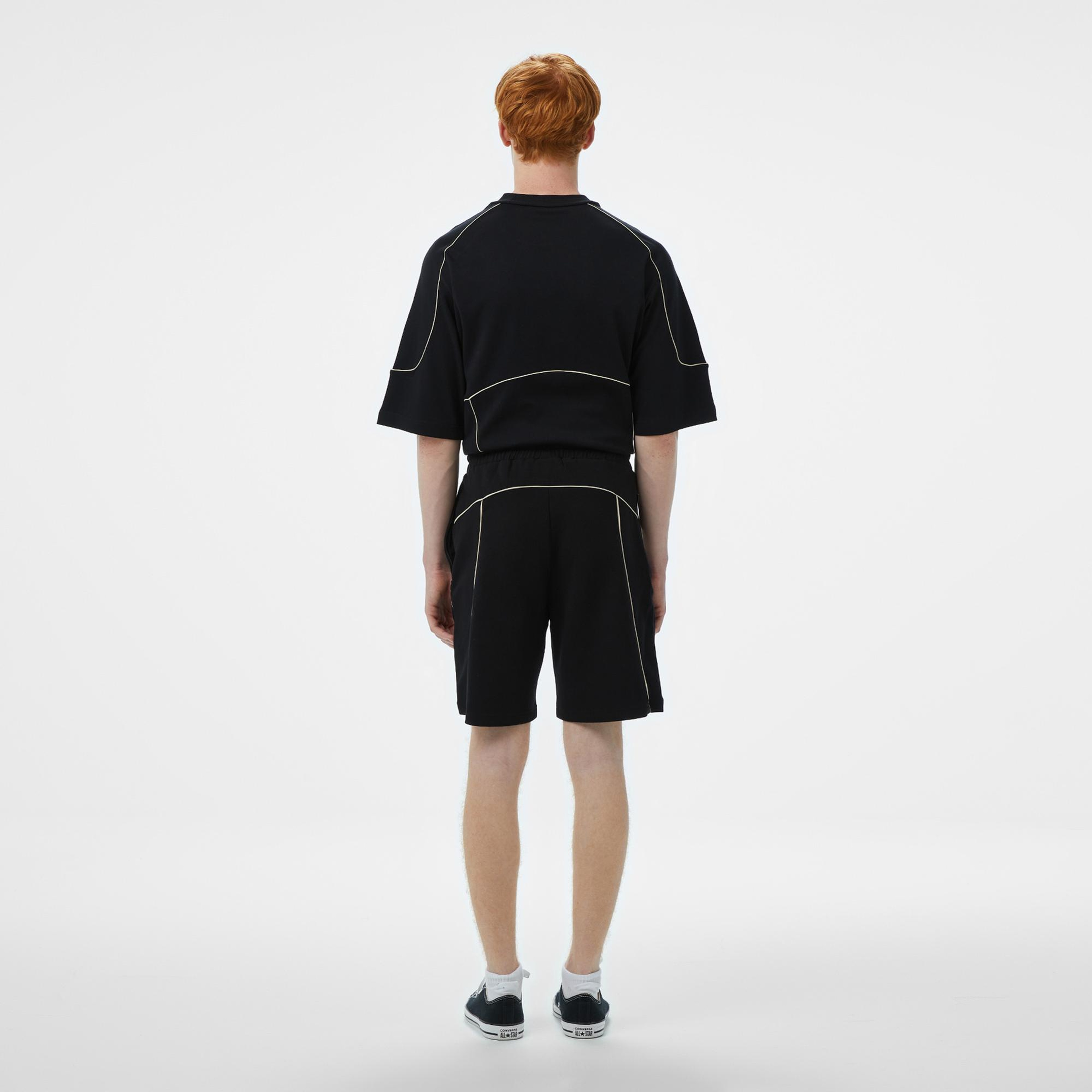 Converse Star Chevron Baskılı Erkek Oversize Fit Siyah Şort