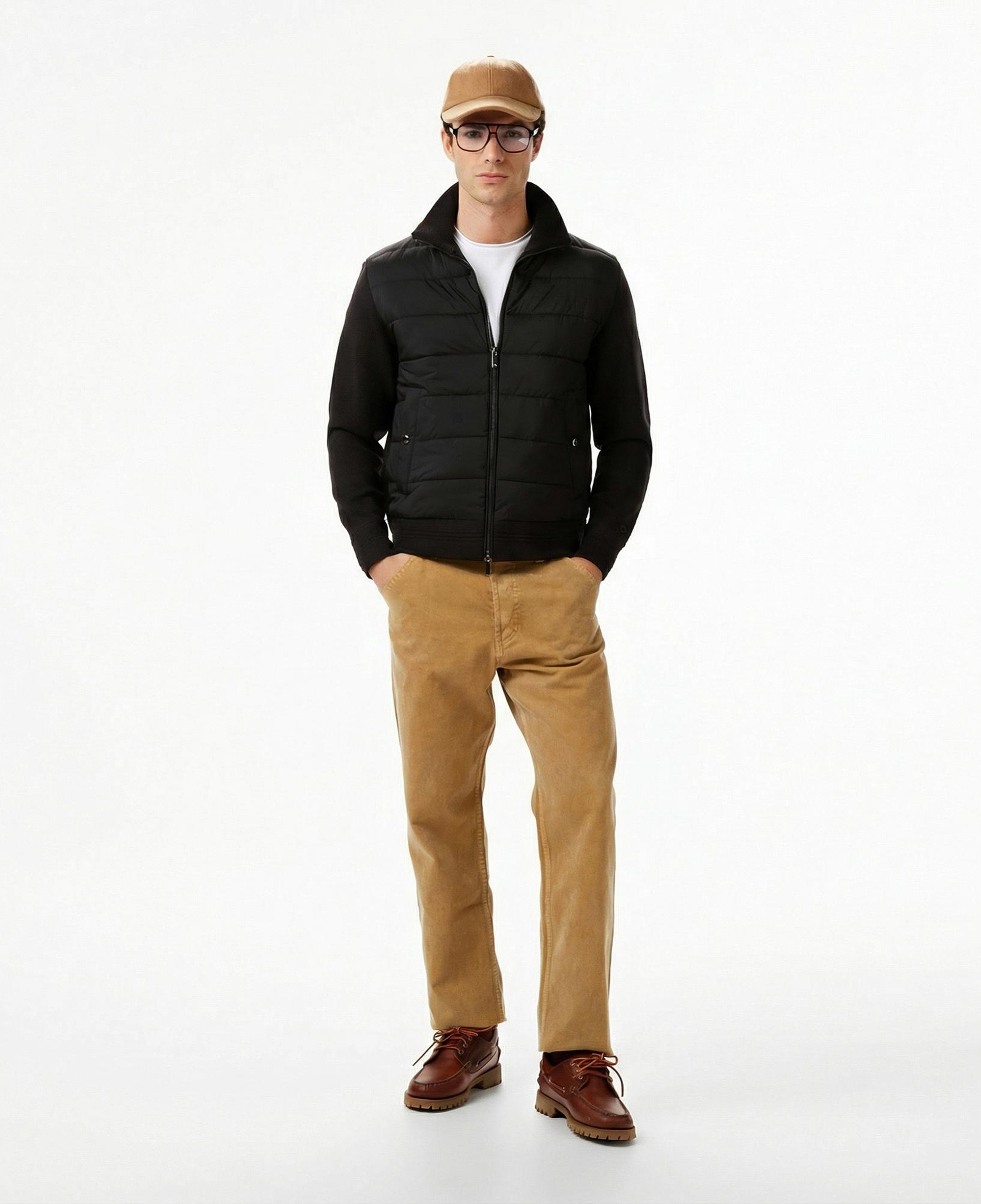 Tommy Hilfiger Mixed Media Erkek Siyah Ceket