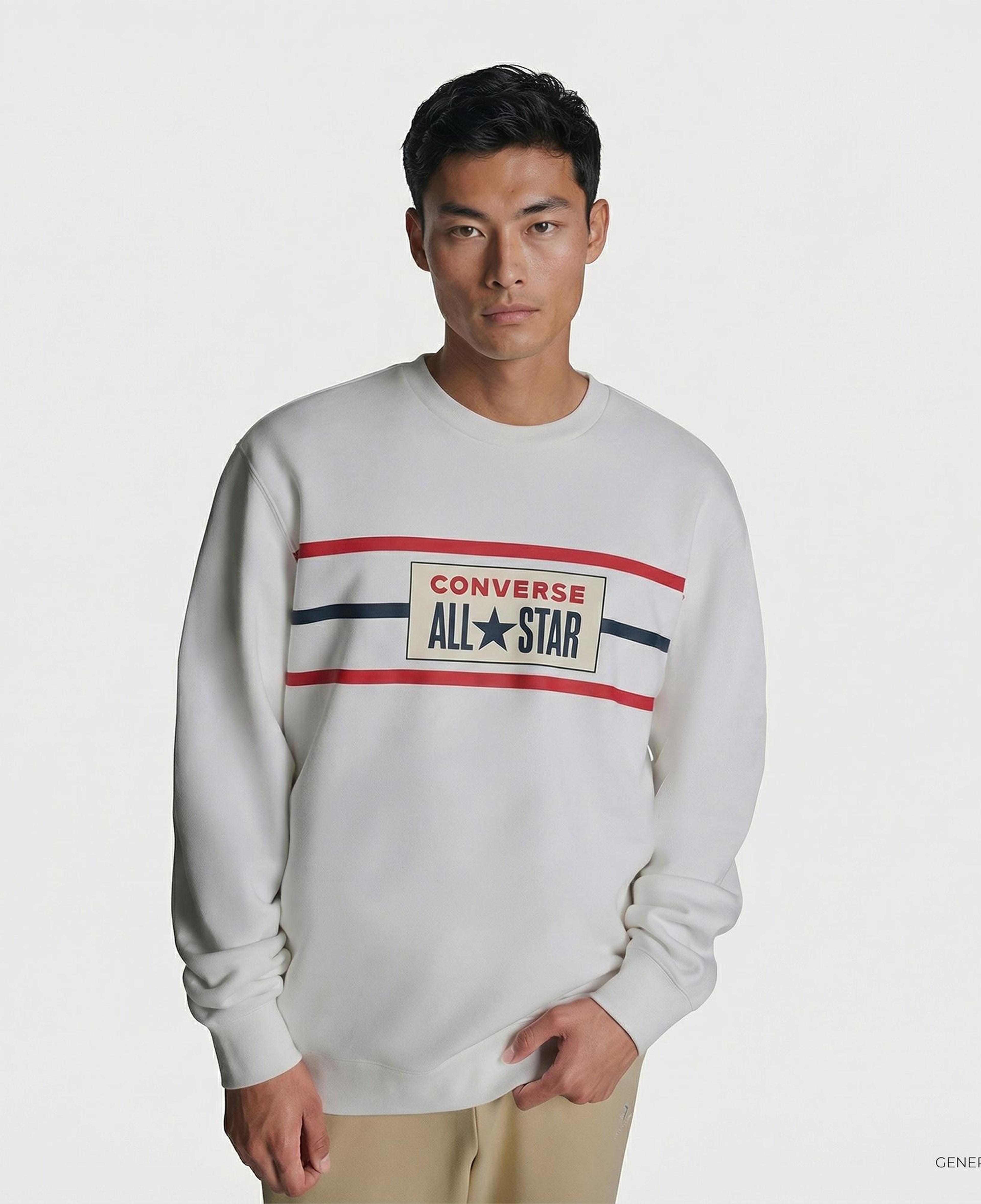 Converse Erkek Beyaz Sweatshirt