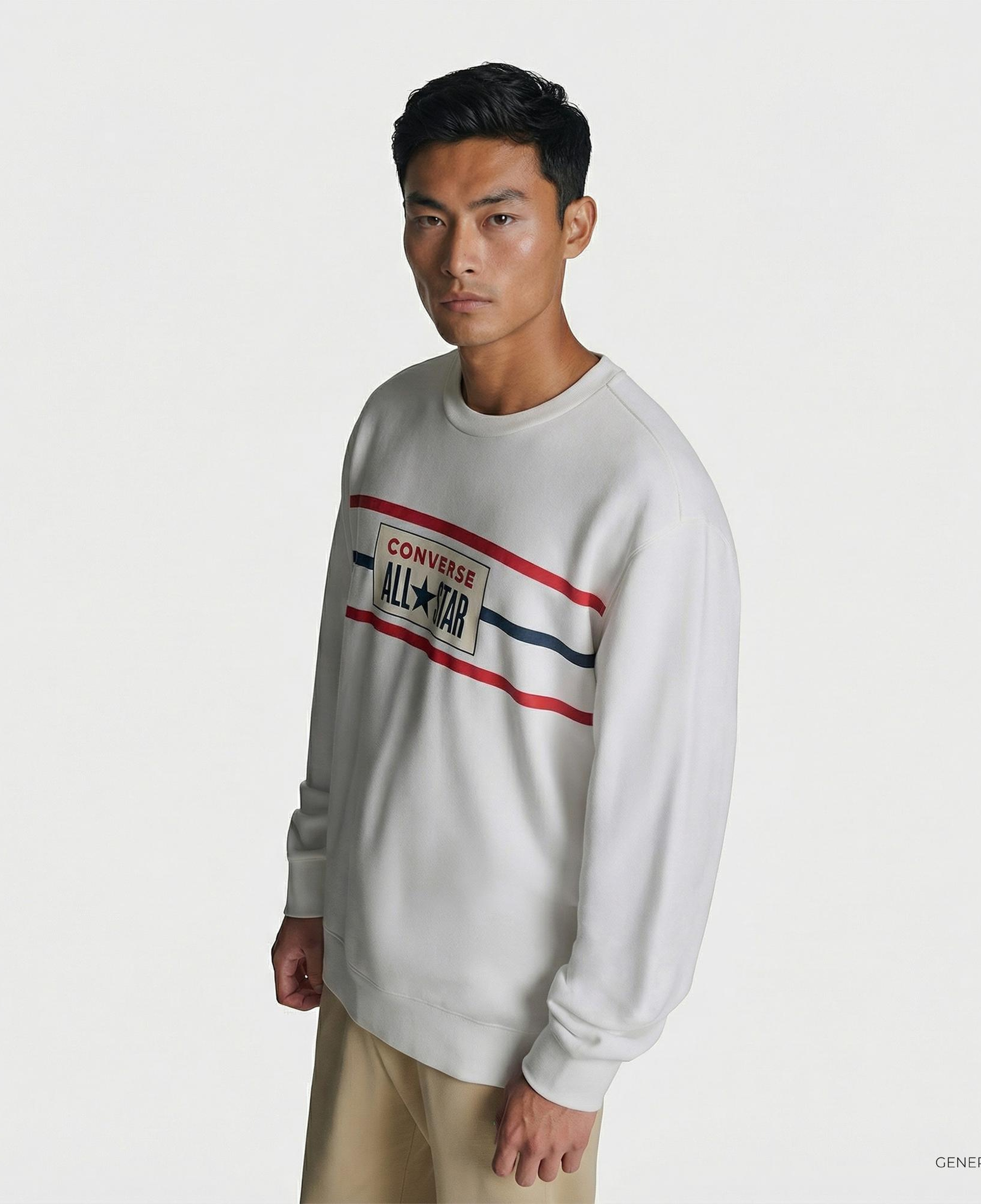 Converse Erkek Beyaz Sweatshirt