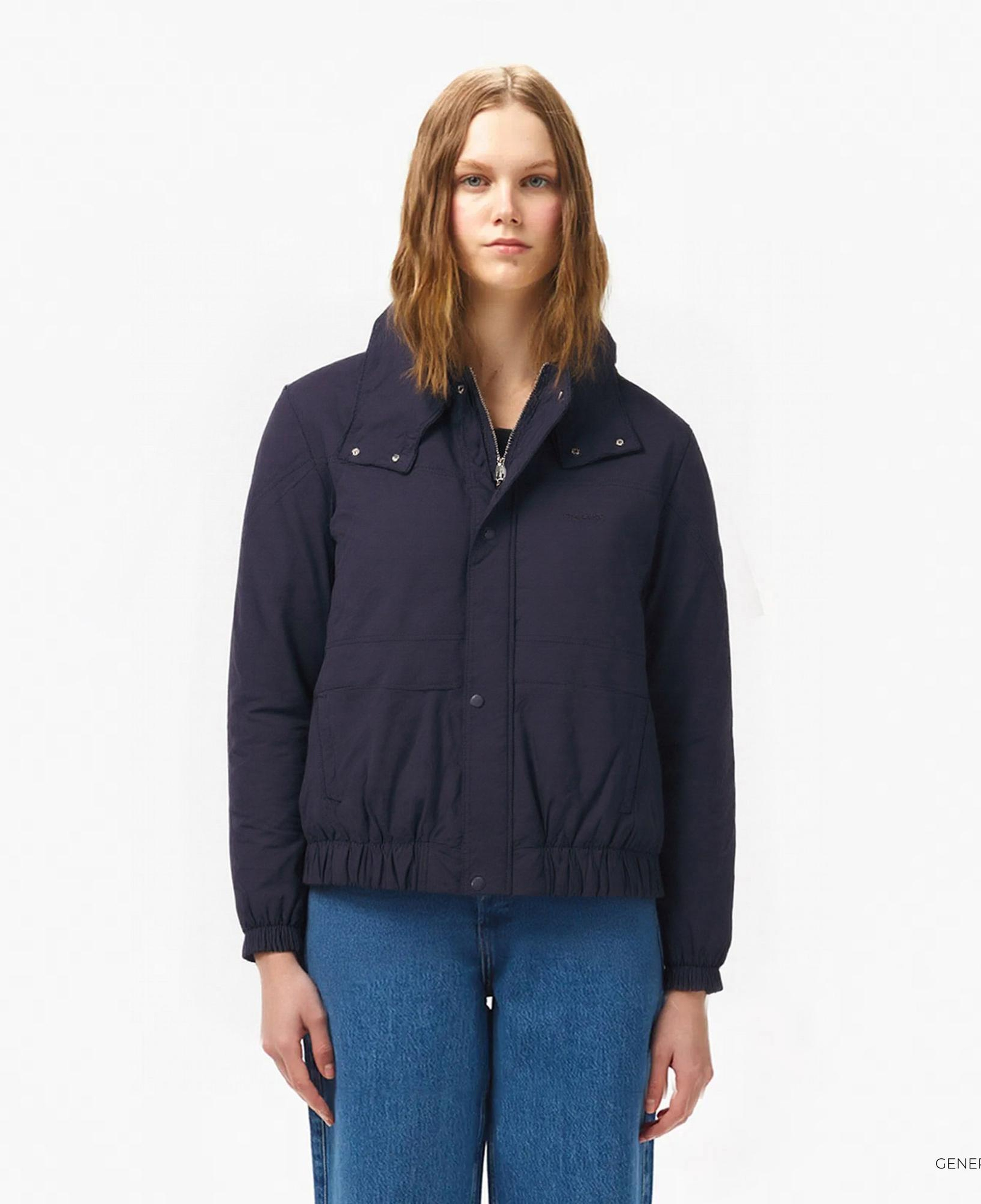 Converse Kadın Kapüşonlu Renk Bloklu Siyah Mont