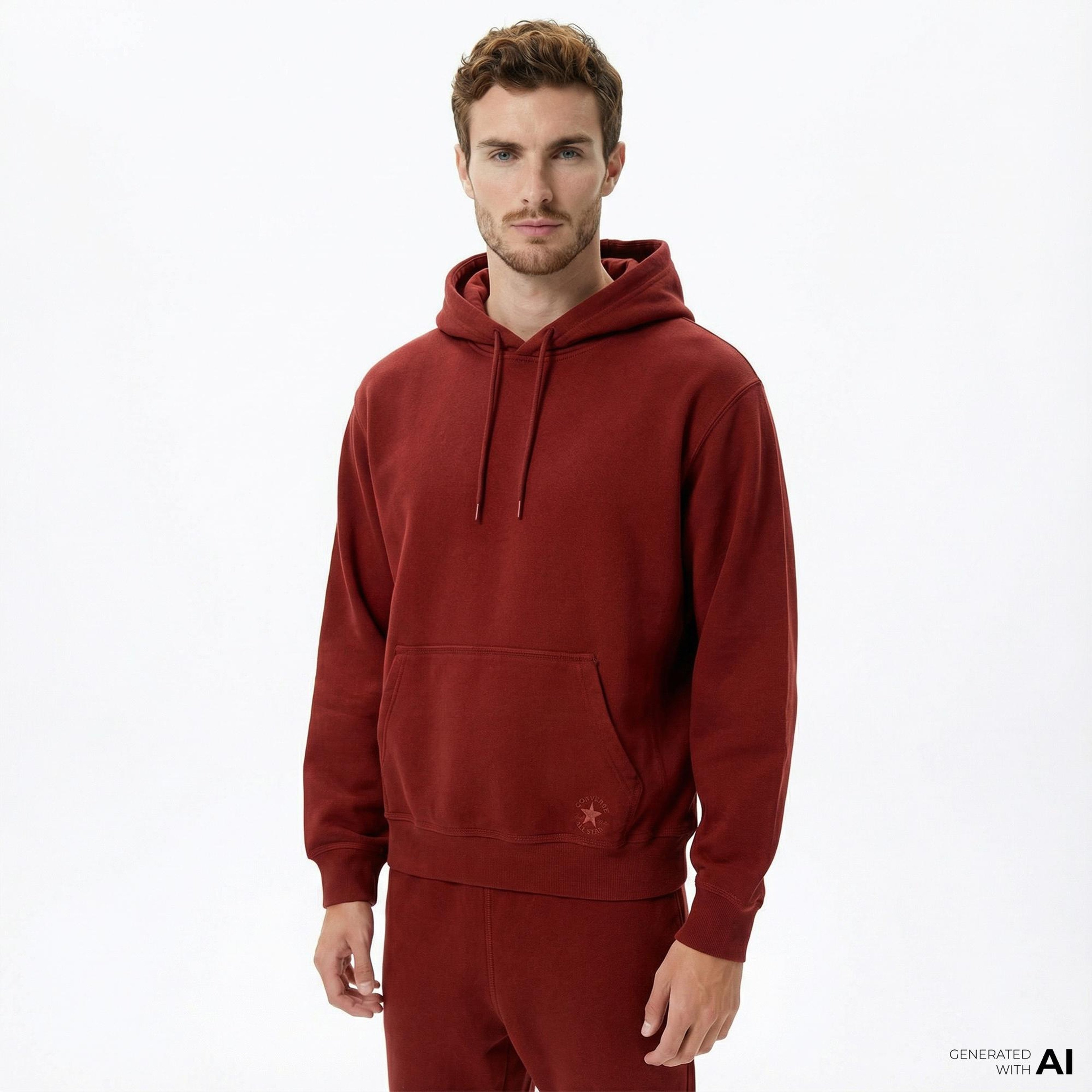 Converse Erkek Bordo Sweatshirt