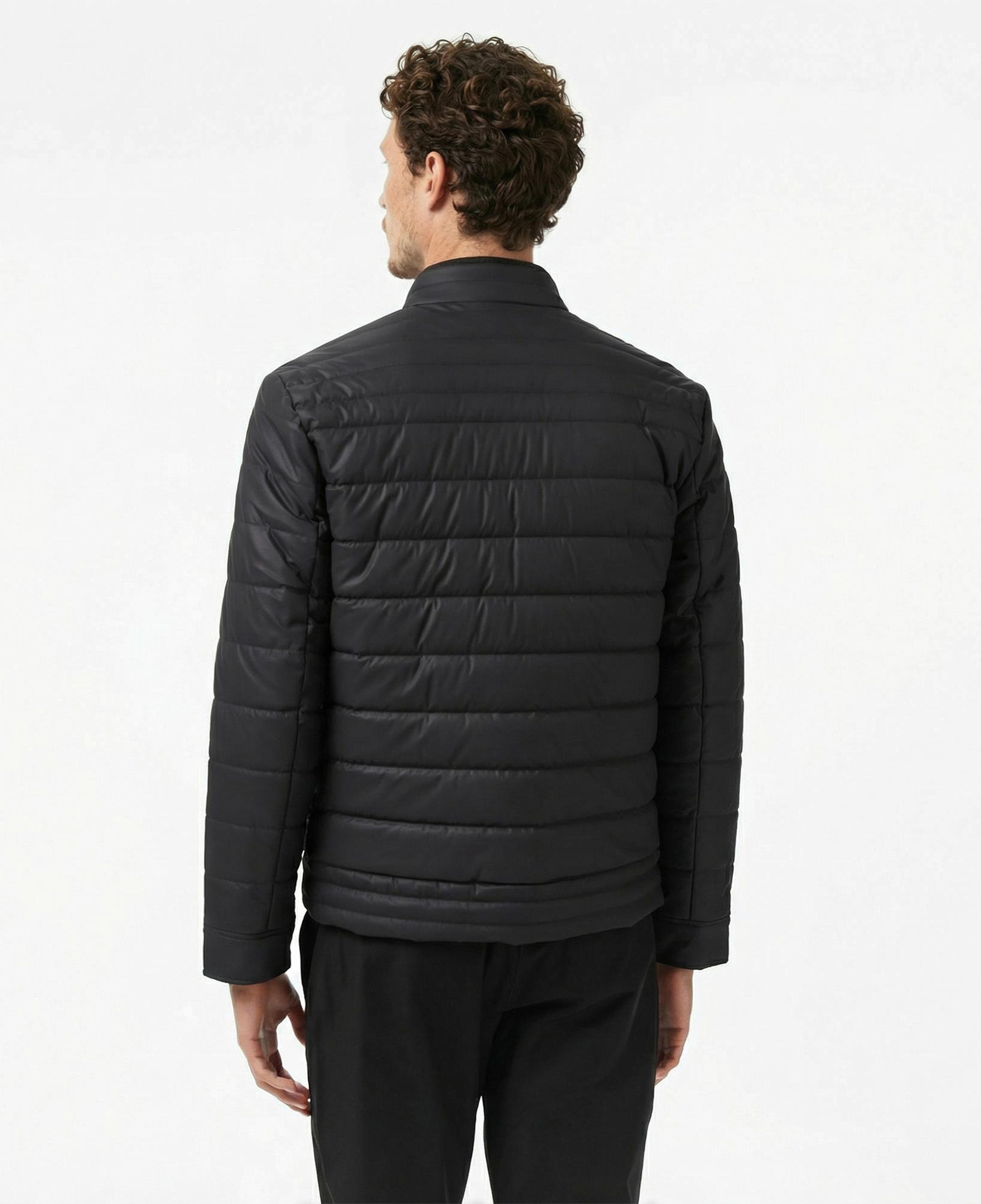 Guess Quilted Biker Erkek Siyah Ceket