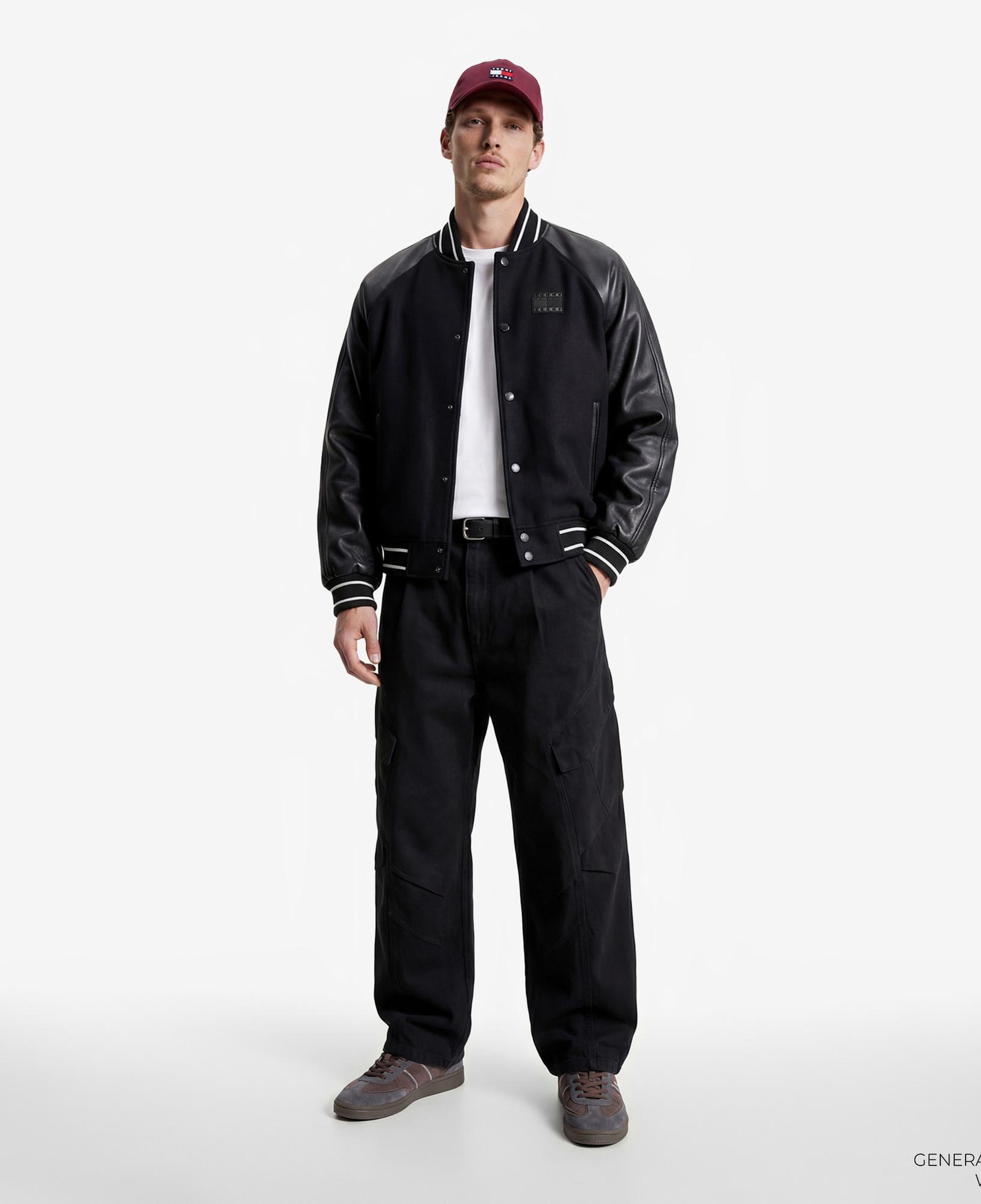 Tommy Hilfiger Varsity Erkek Siyah Ceket