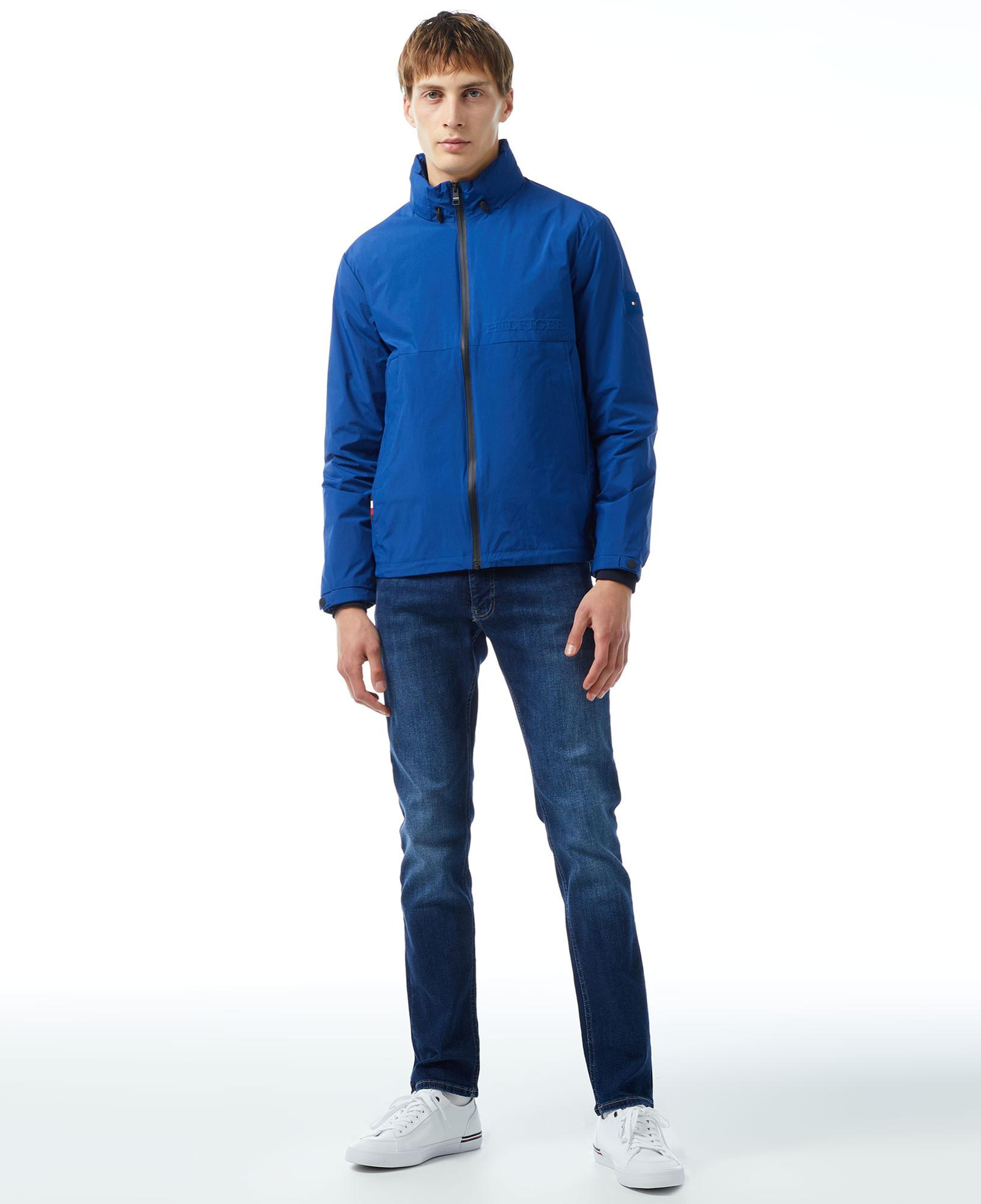 Tommy Hilfiger Portland Stand Collar Erkek Mavi Ceket