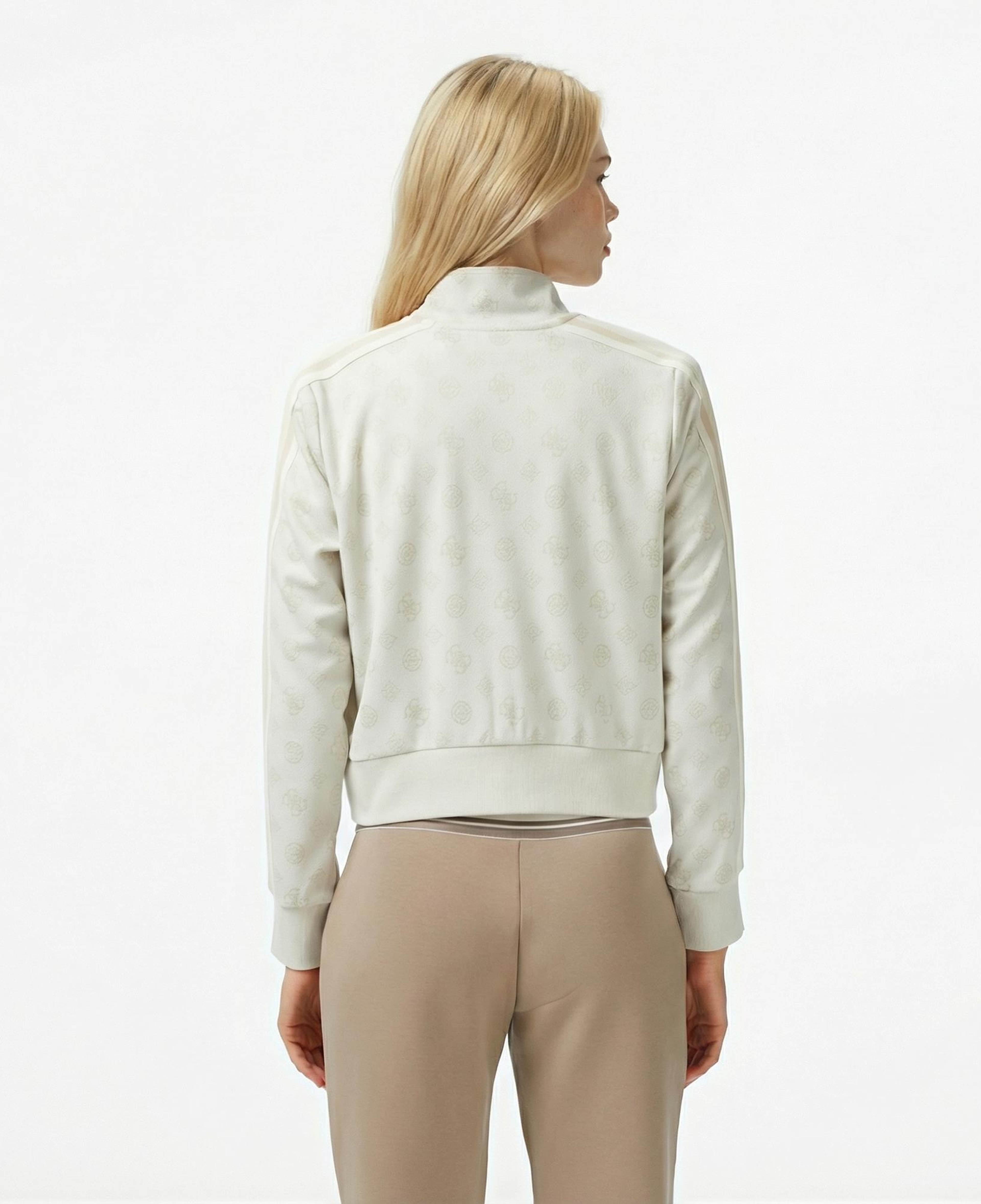 Guess Peony Kadın Beyaz Sweatshirt