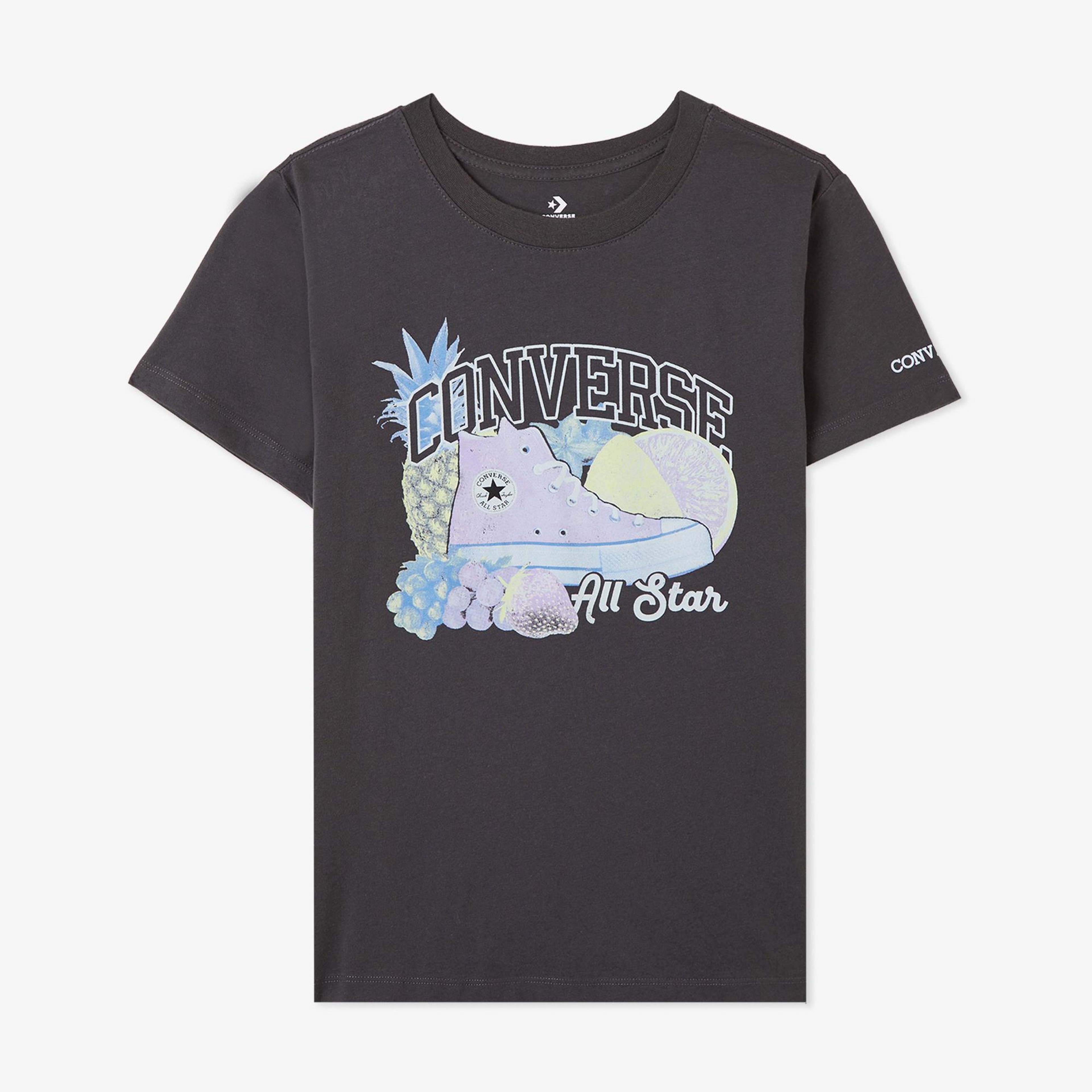 Converse Chuck &Fruit Çocuk Siyah T-Shirt