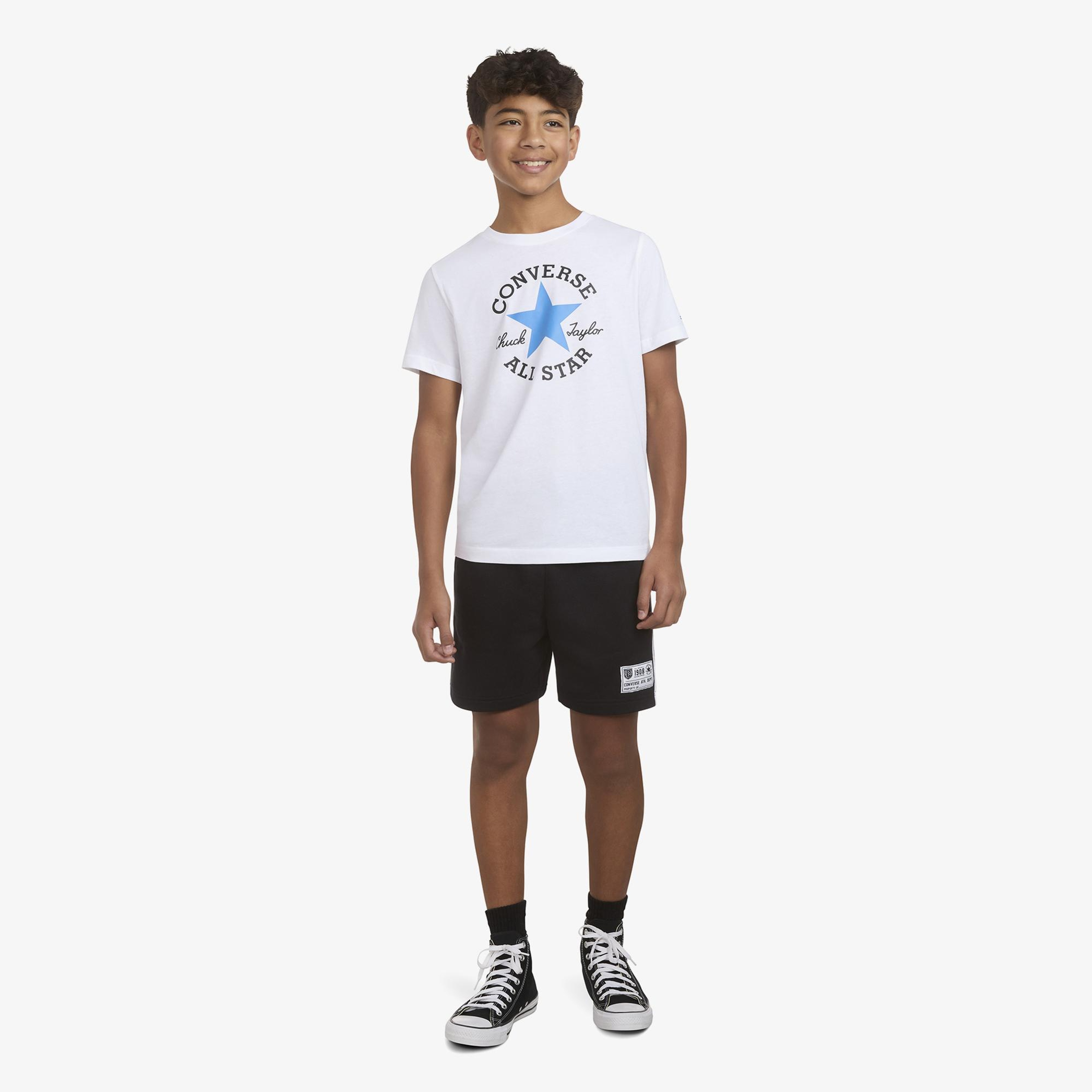Converse Side Stripe Retro Çocuk Siyah Şort