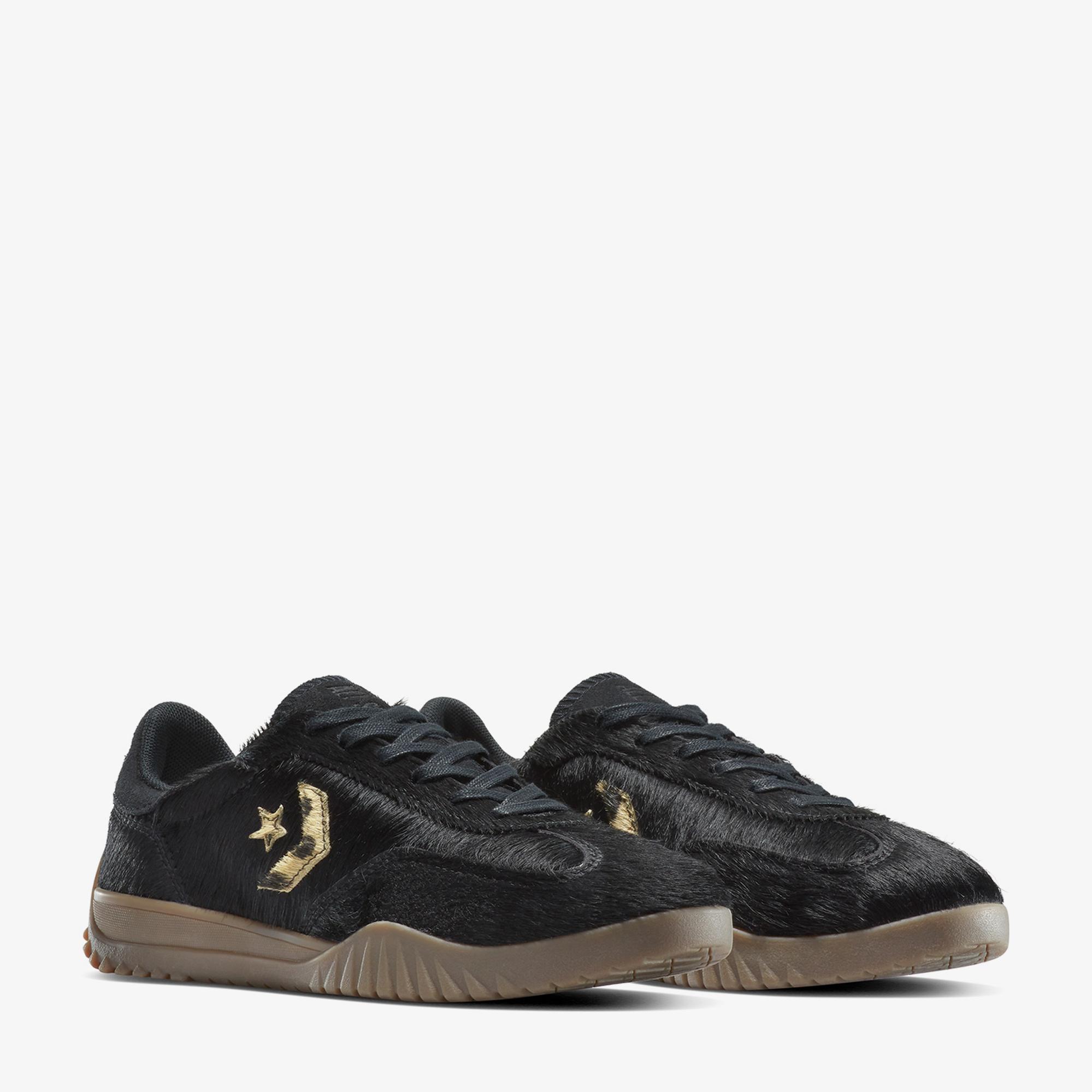 Converse Siyah Converse Run Star Trainer Pony Hair Unisex Sneaker
