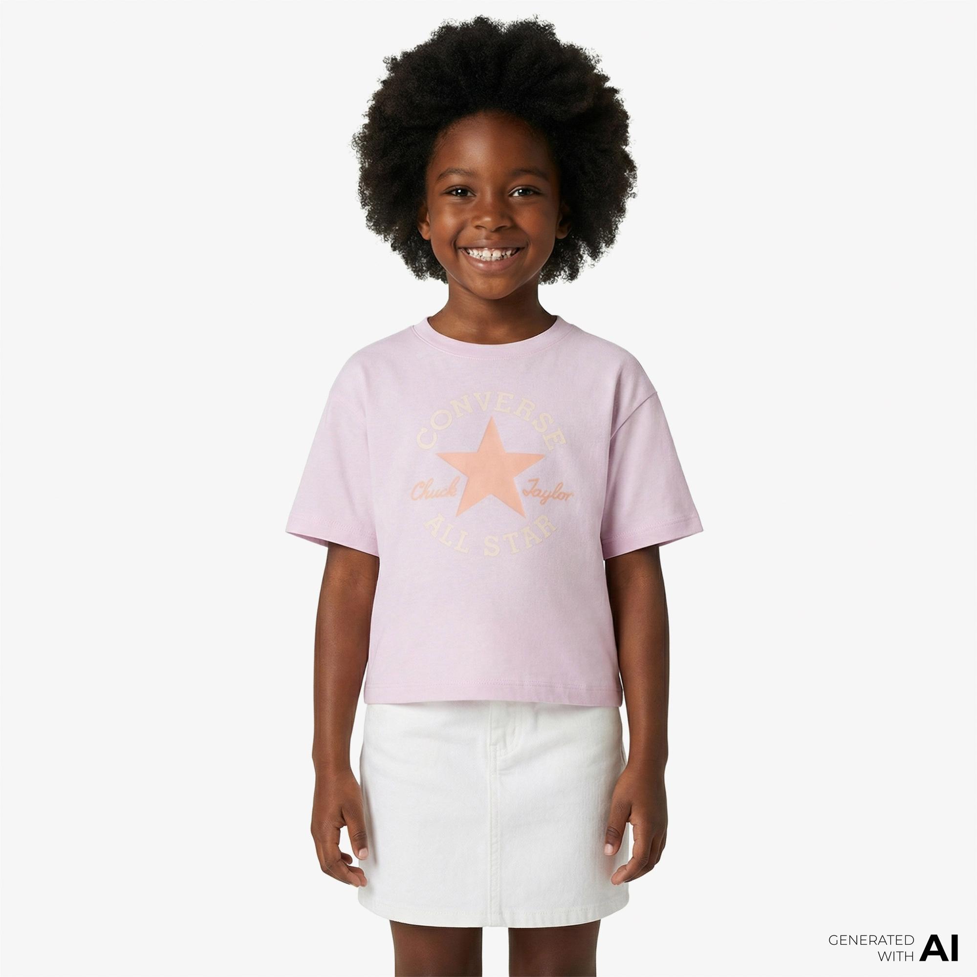 Converse Chuck Taylor Çocuk Pembe T-Shirt