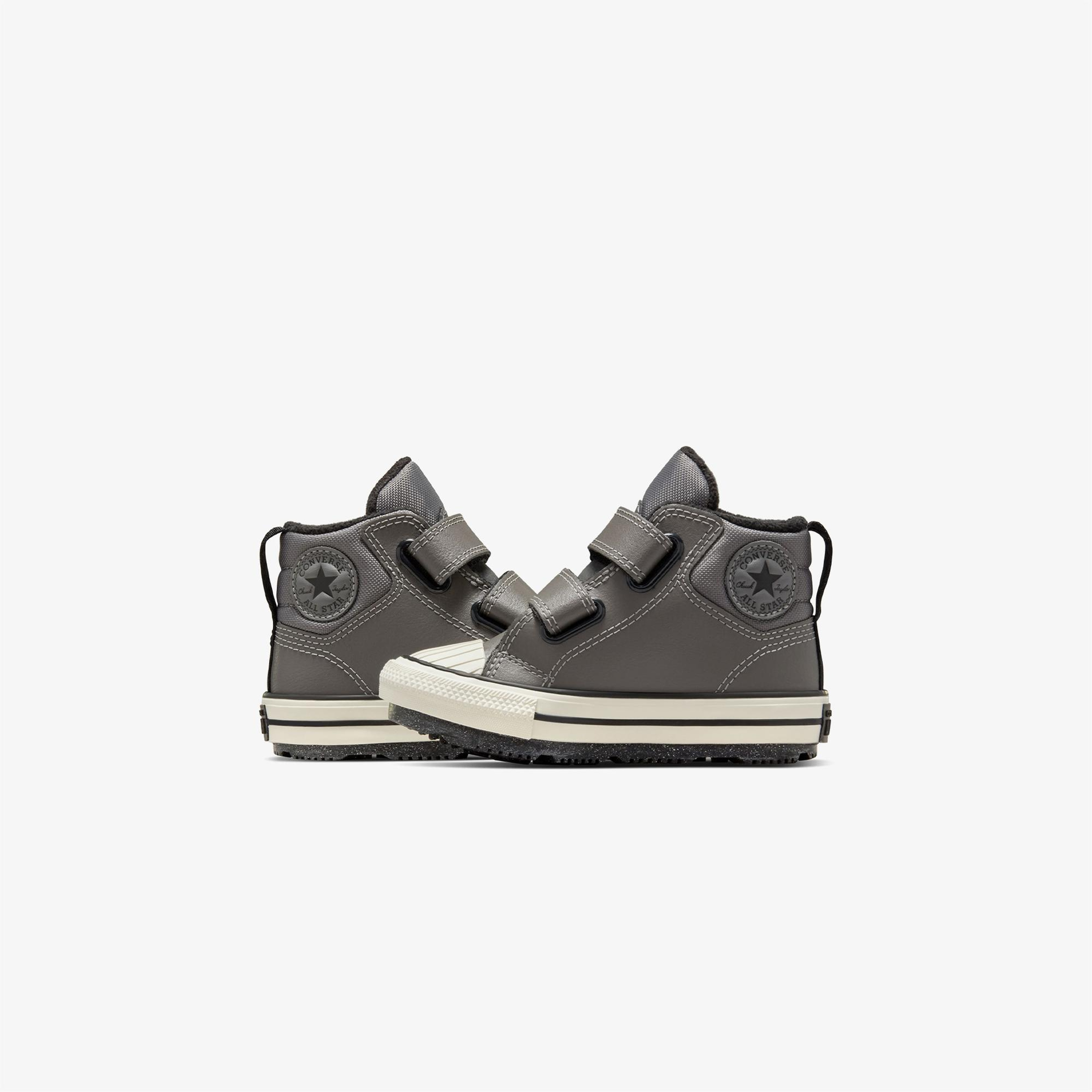 Converse Chuck Taylor All Star Berkshire Çocuk Gri Deri Bot