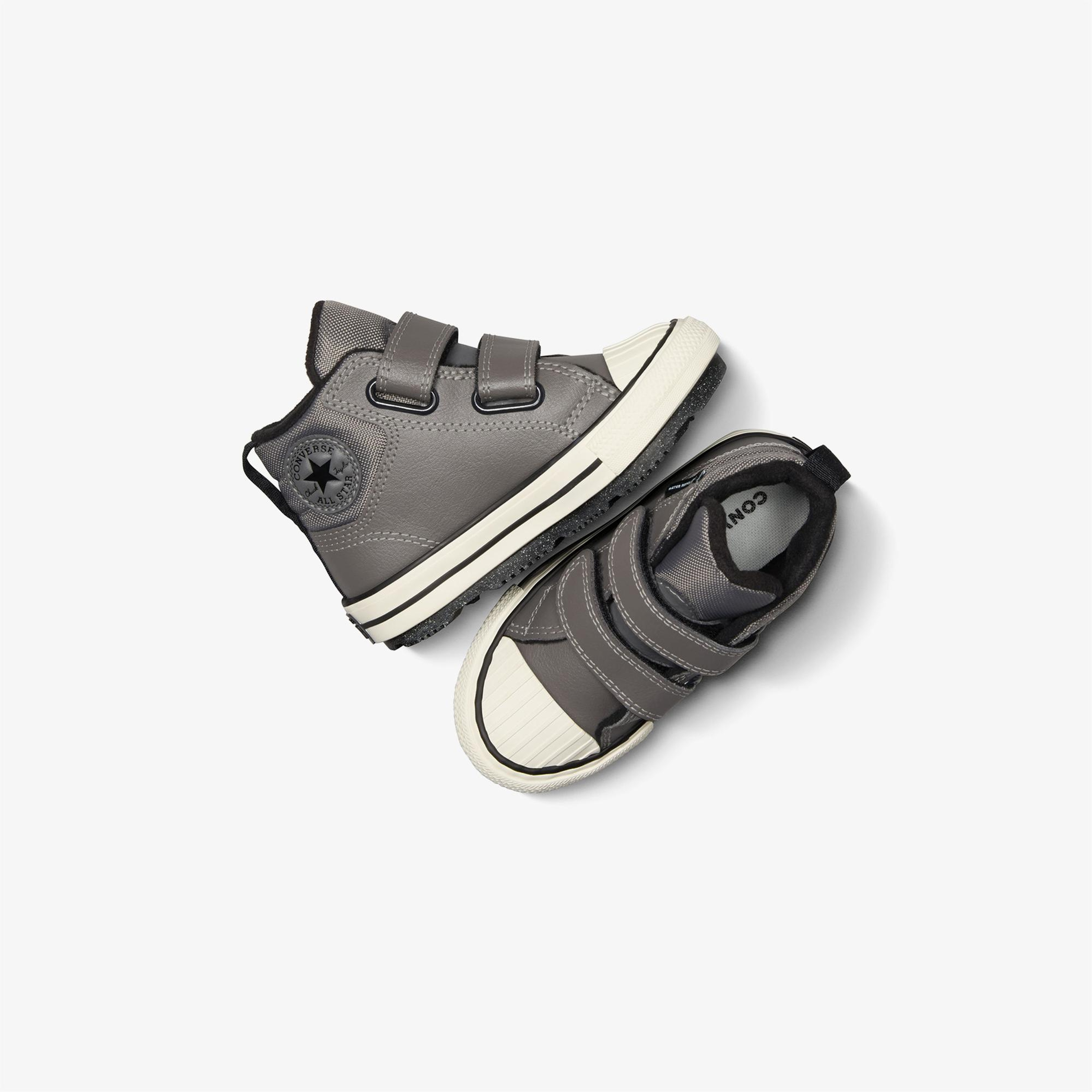Converse Chuck Taylor All Star Berkshire Çocuk Gri Deri Bot