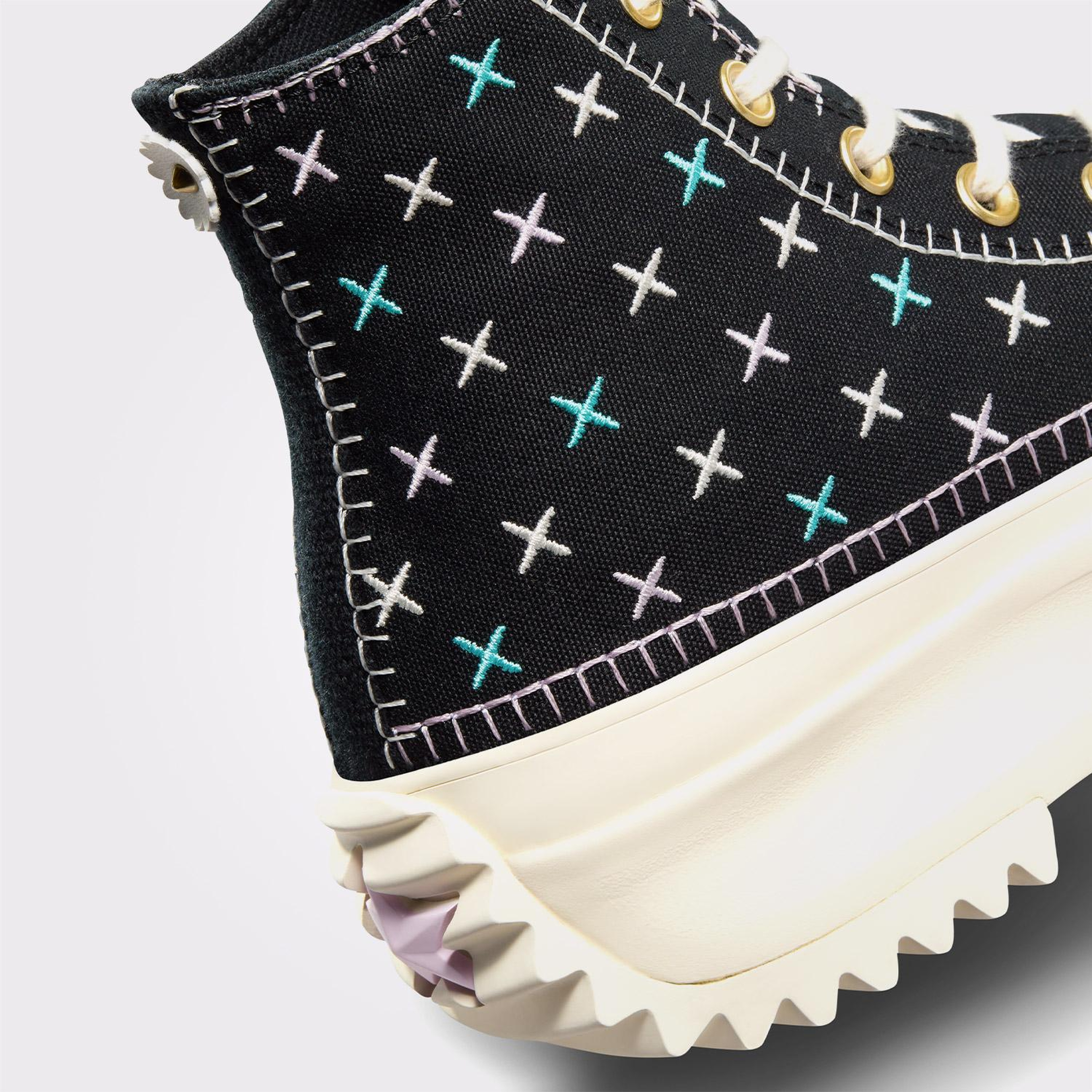 Converse Run Star Hike Unisex Siyah Platform Sneaker