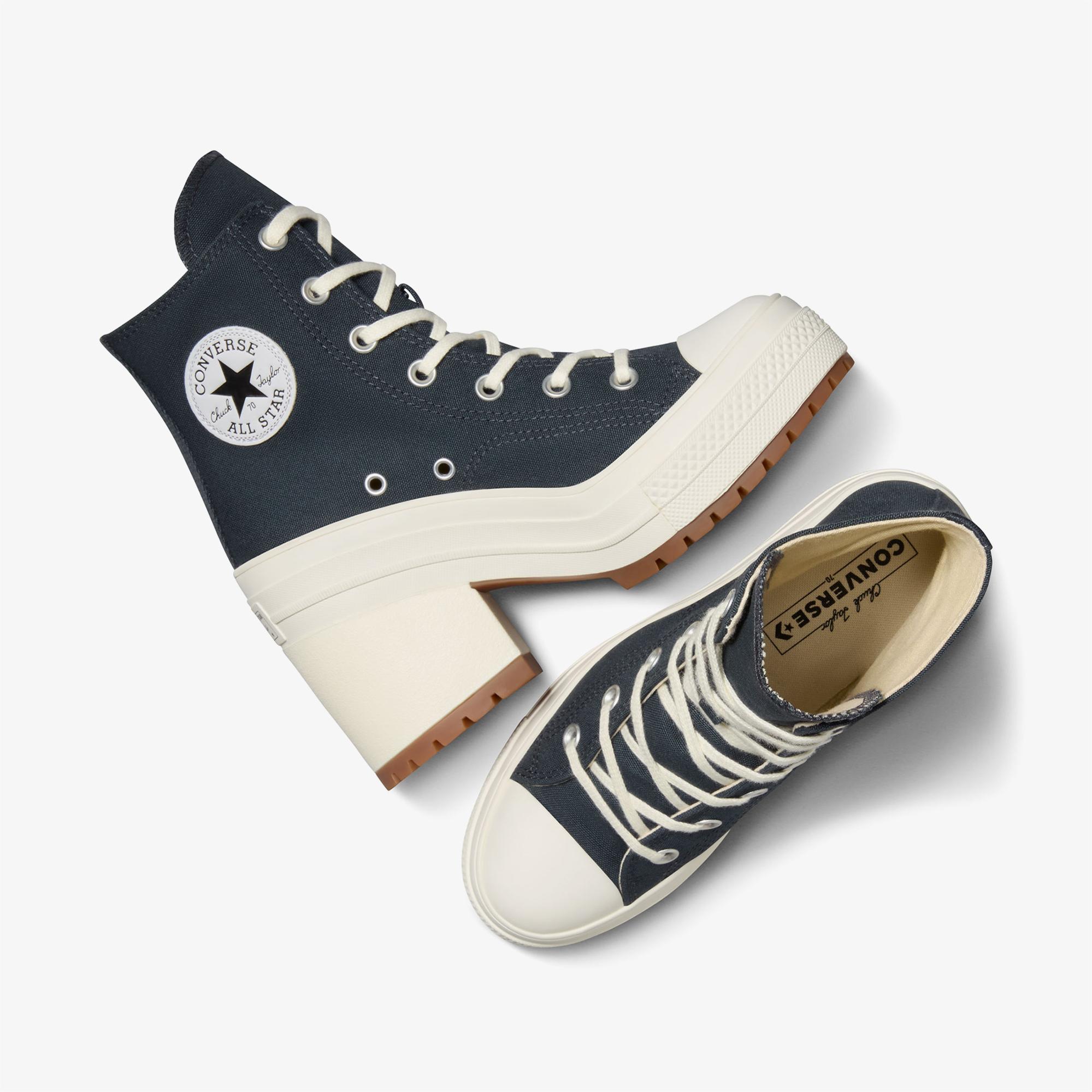 Converse Chuck 70 De Luxe Heel Unisex Lacivert Platform Bot