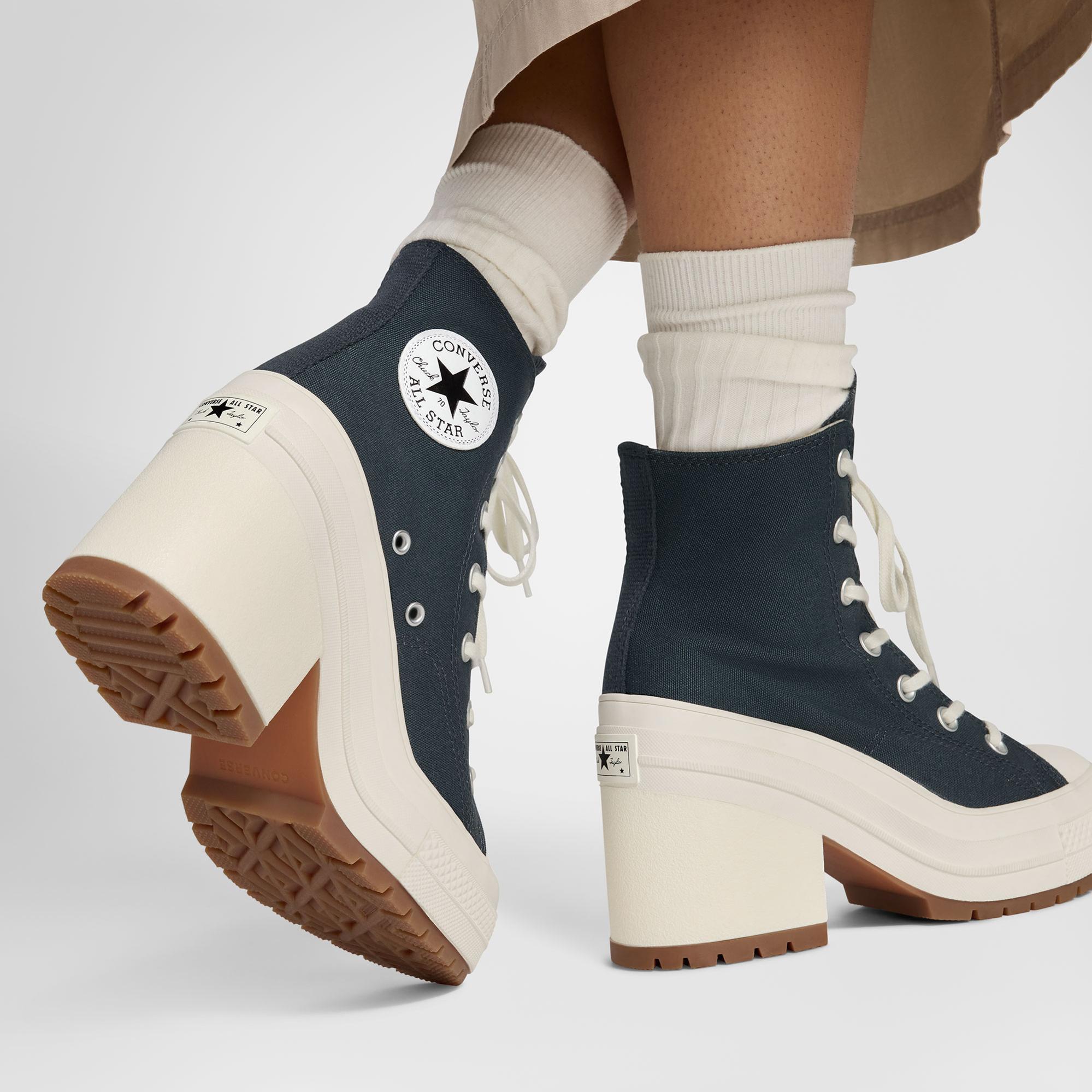 Converse Chuck 70 De Luxe Heel Unisex Lacivert Platform Bot