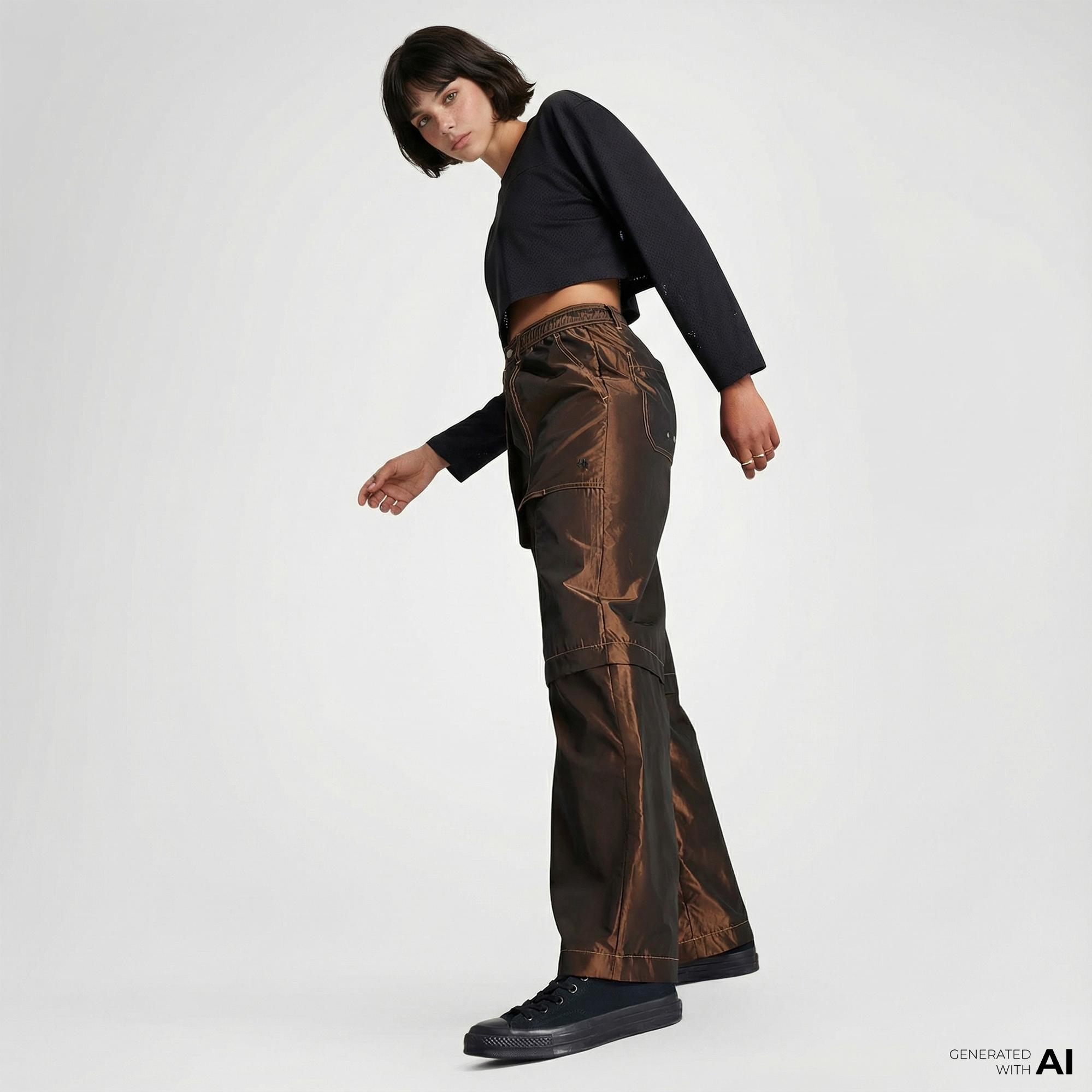 Converse Kadın Kahverengi Cargo Pantolon