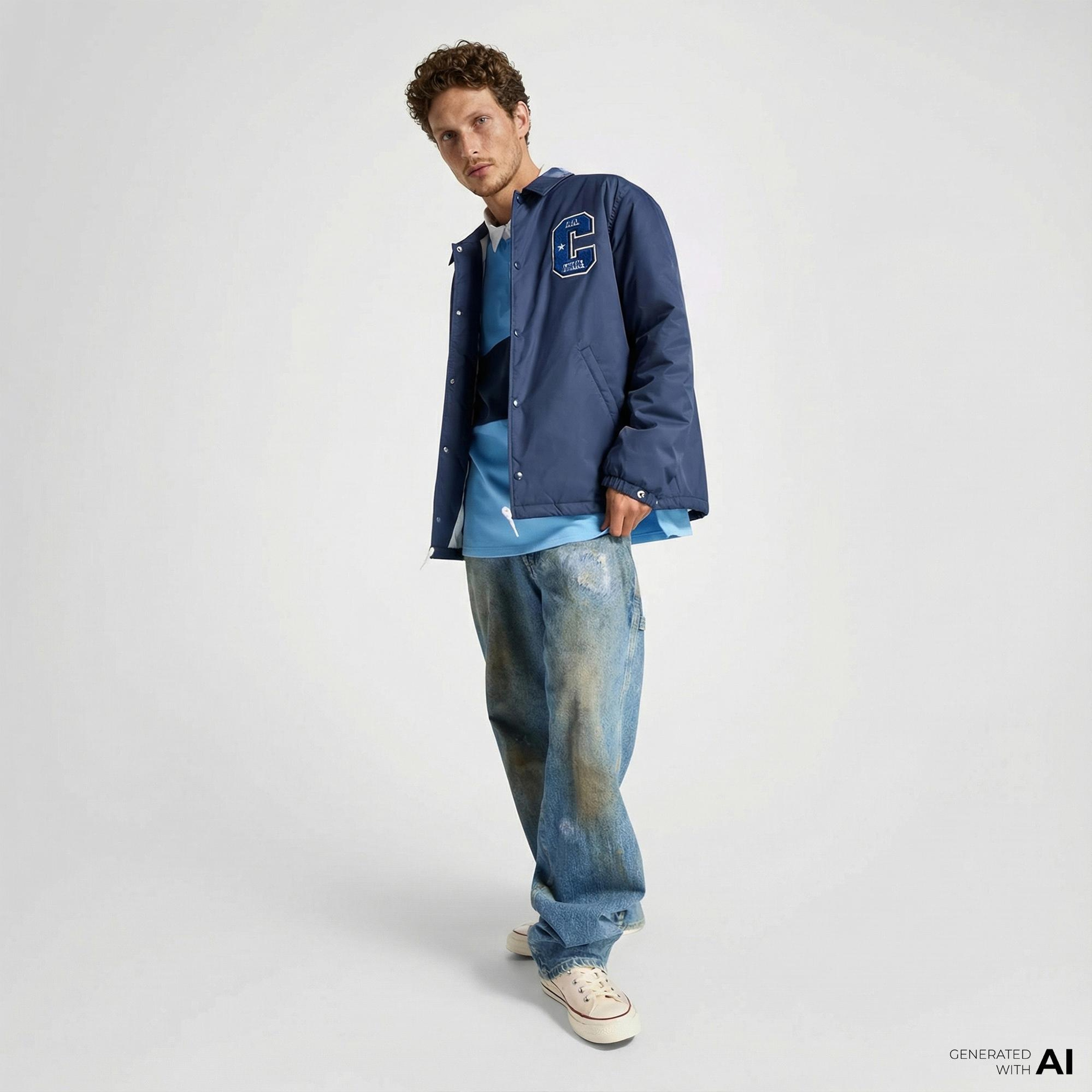 Converse Erkek Lacivert Yağmurluk