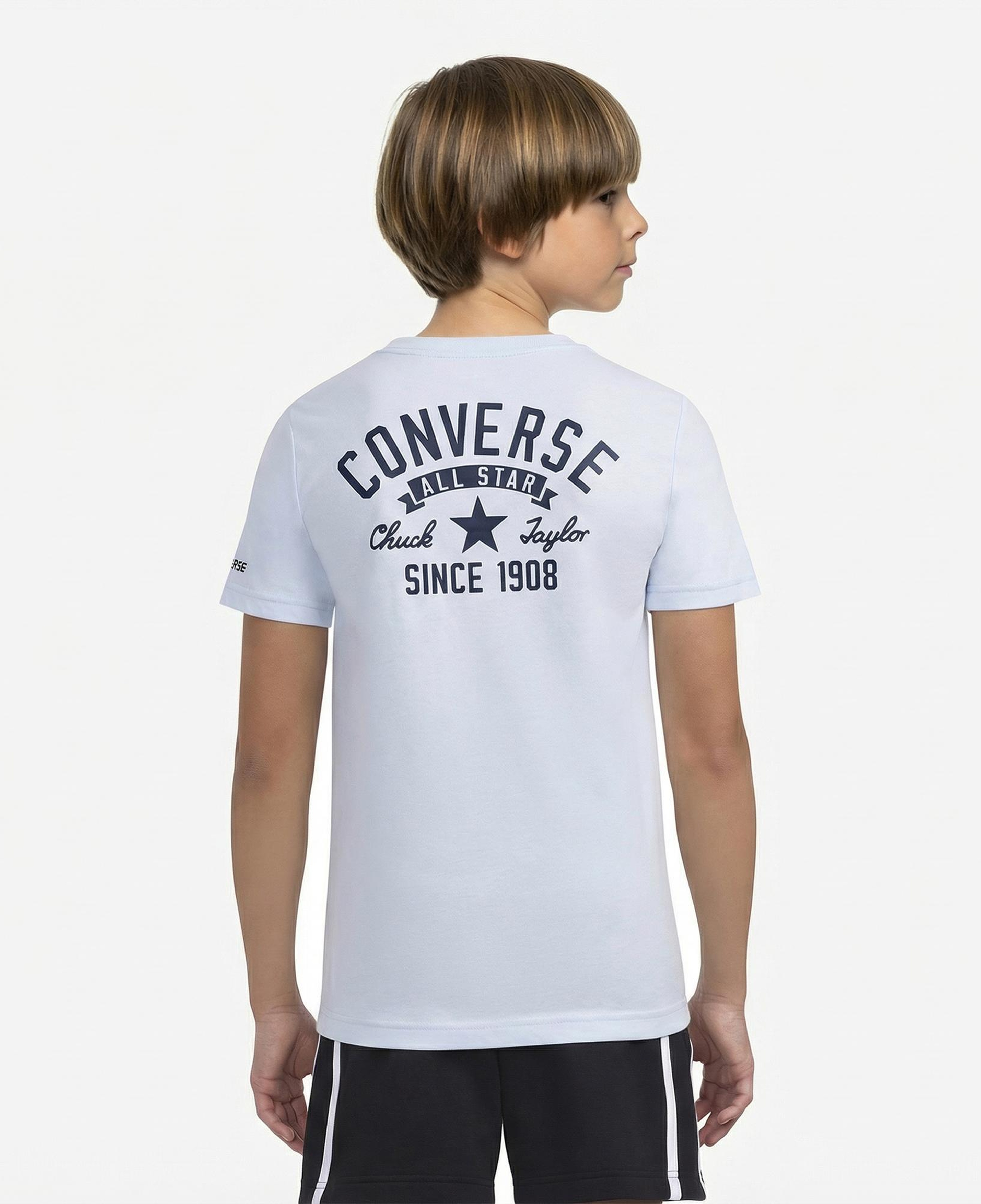 Converse Chuck Taylor All Star Çocuk Açık Mavi T-Shirt